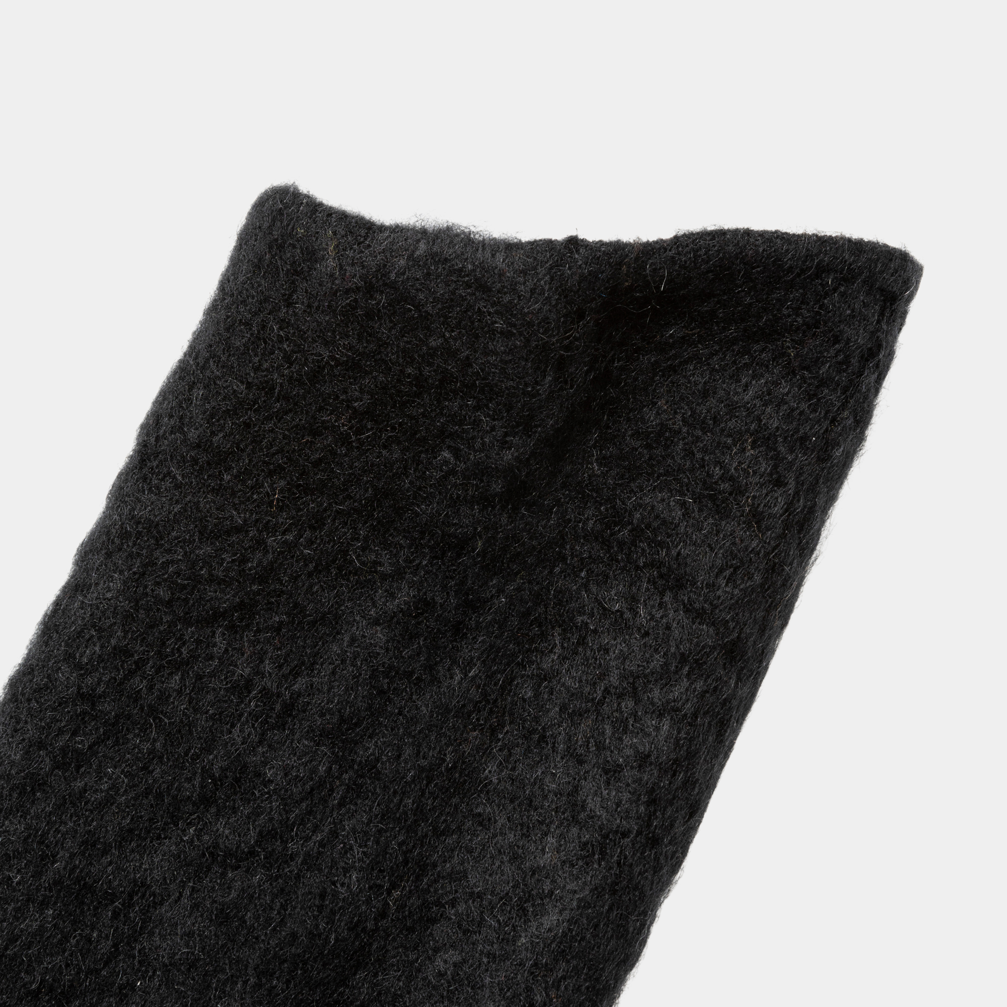 Mohair Knit Arm Sleeve/Off Black