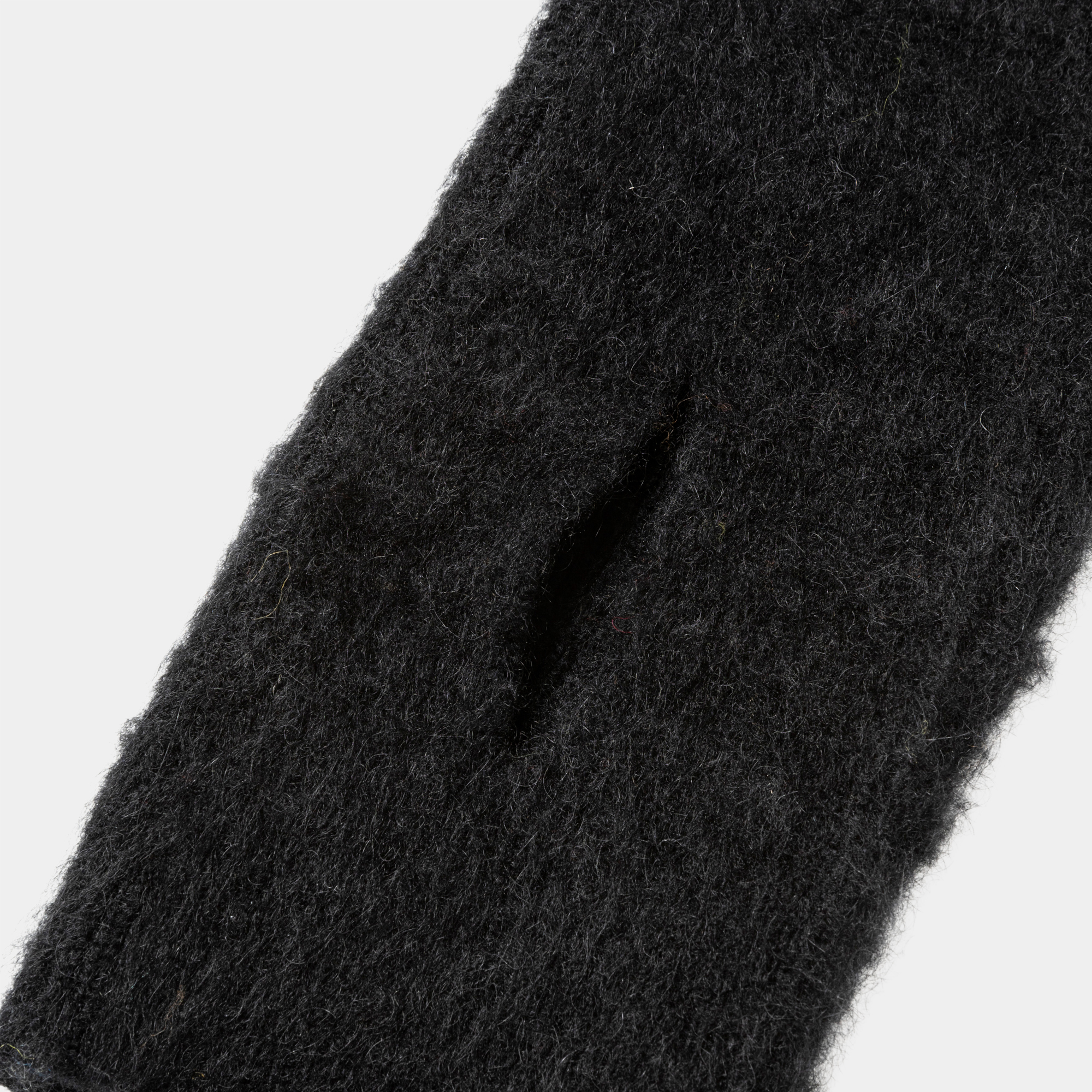 Mohair Knit Arm Sleeve/Off Black