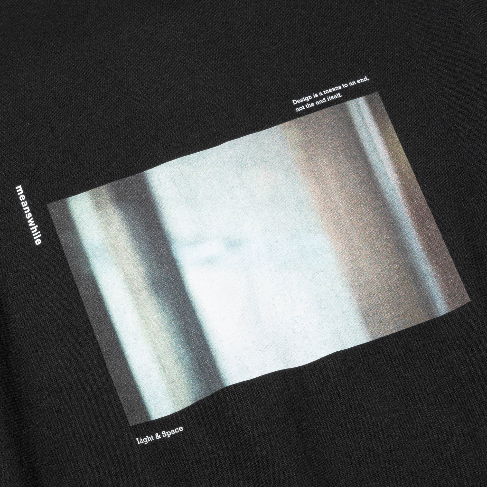 Abstract Photograph Tee/Off Black B