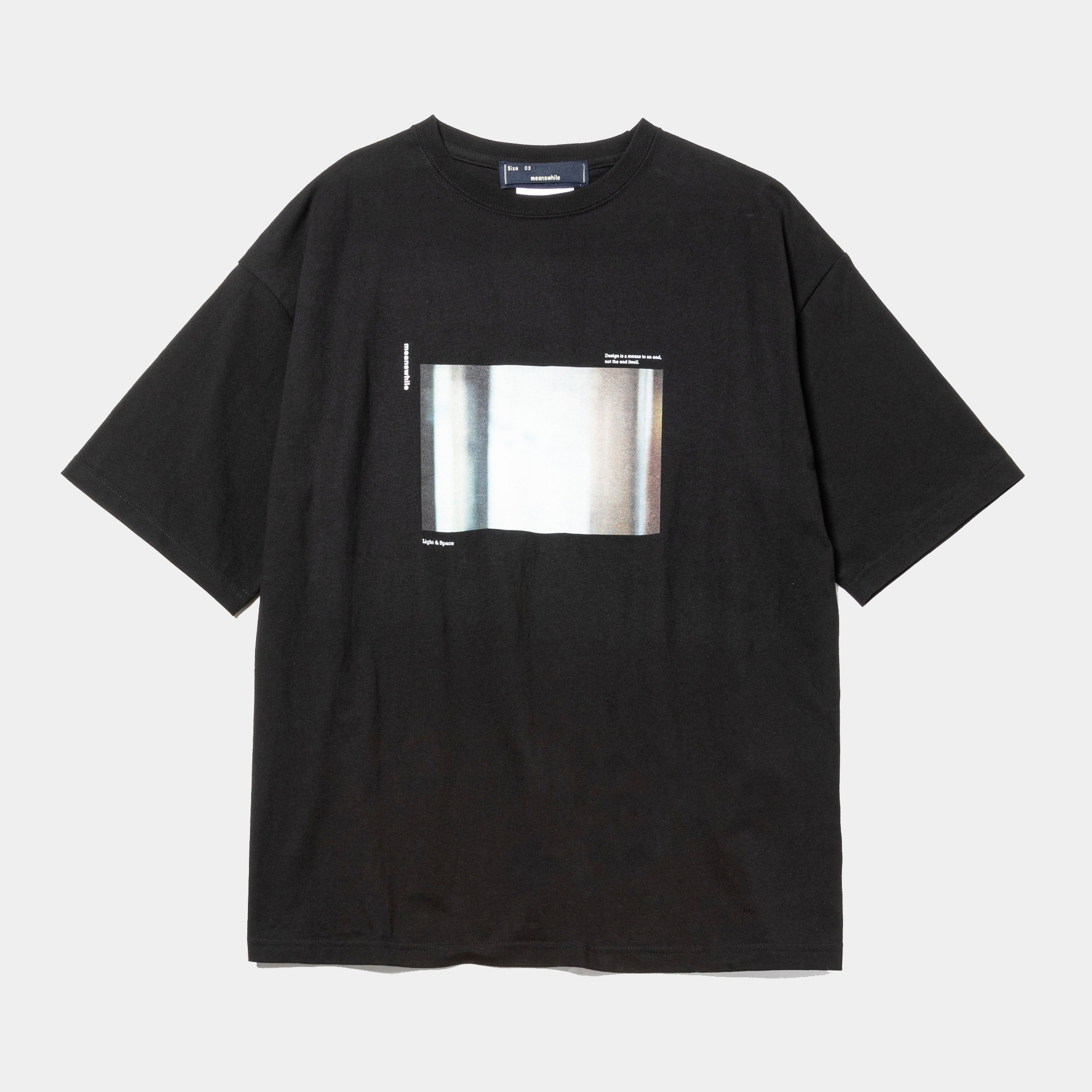 Abstract Photograph Tee/Off Black B