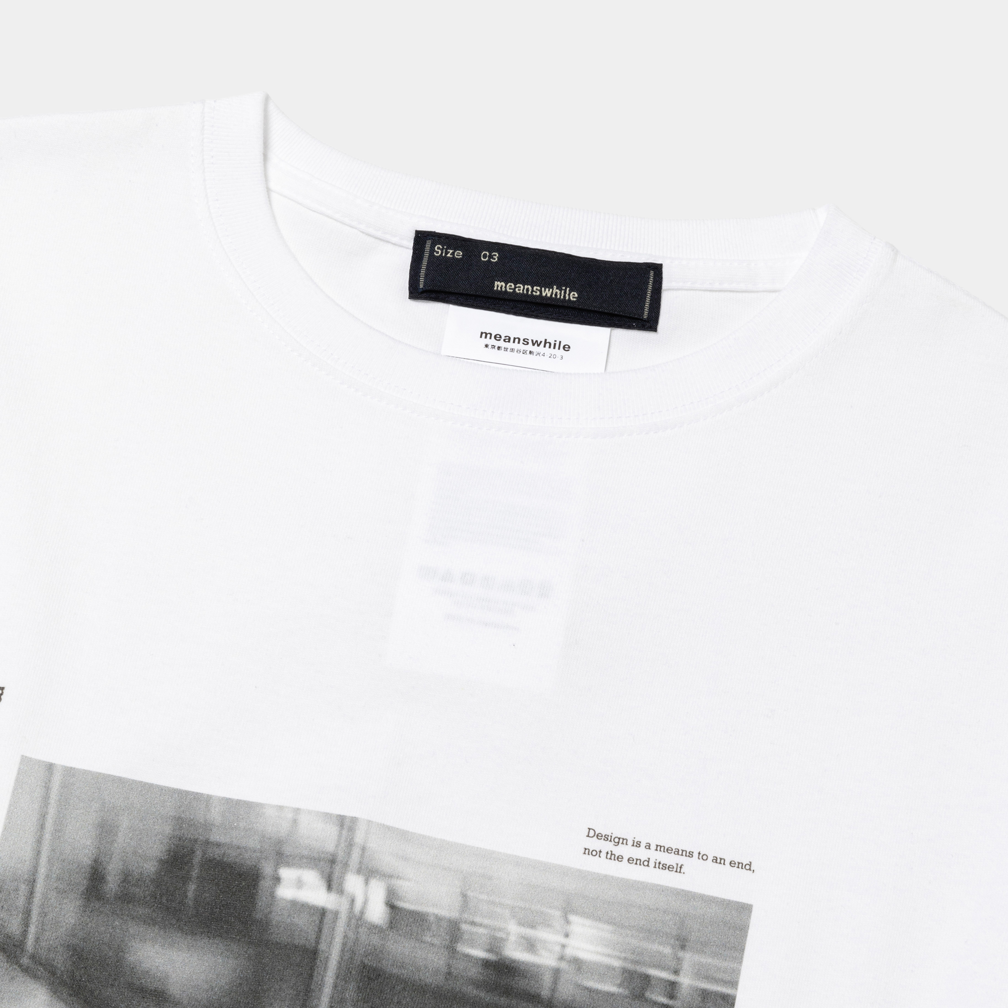 Abstract Photograph Tee/Off White A