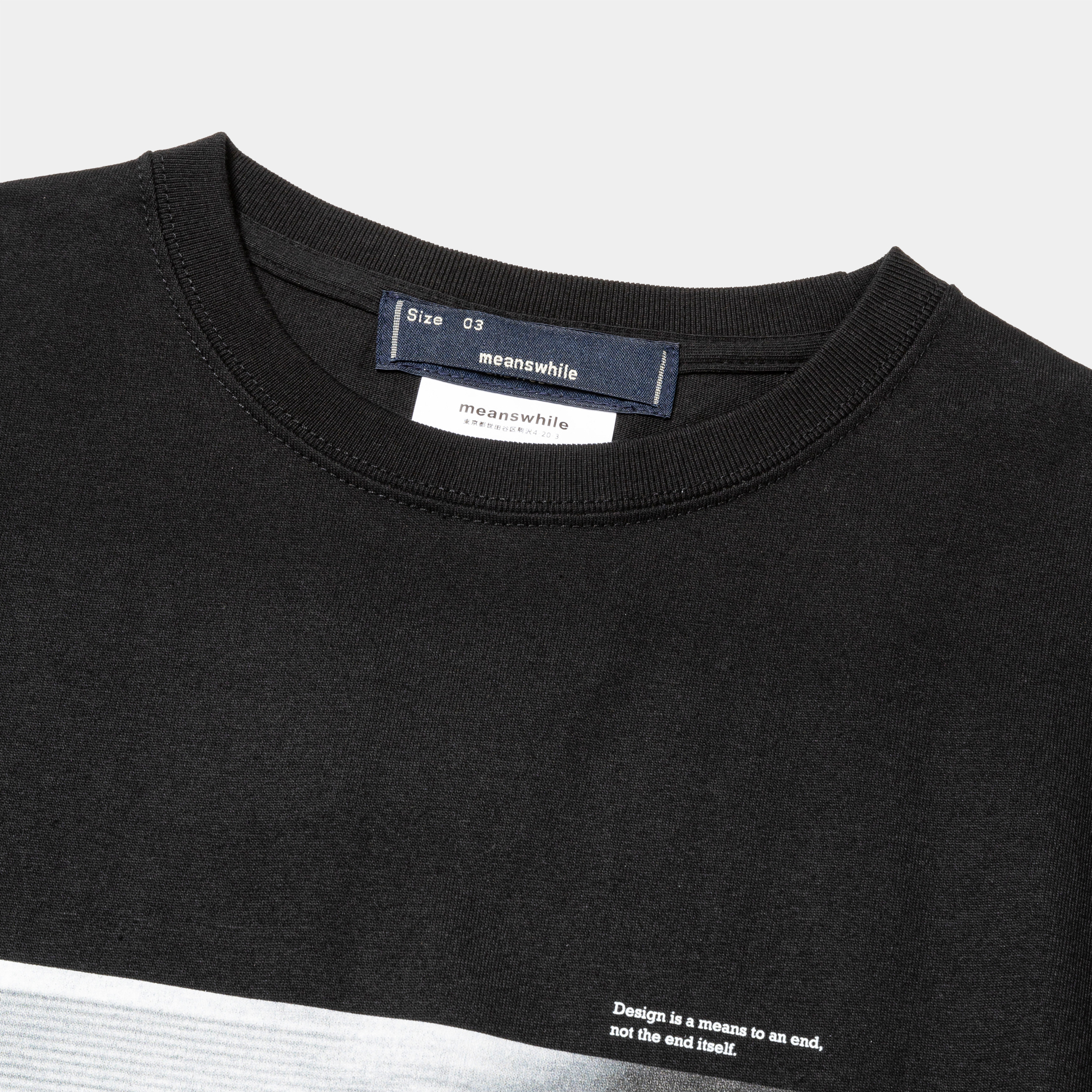 Abstract Photograph Tee/Off Black A
