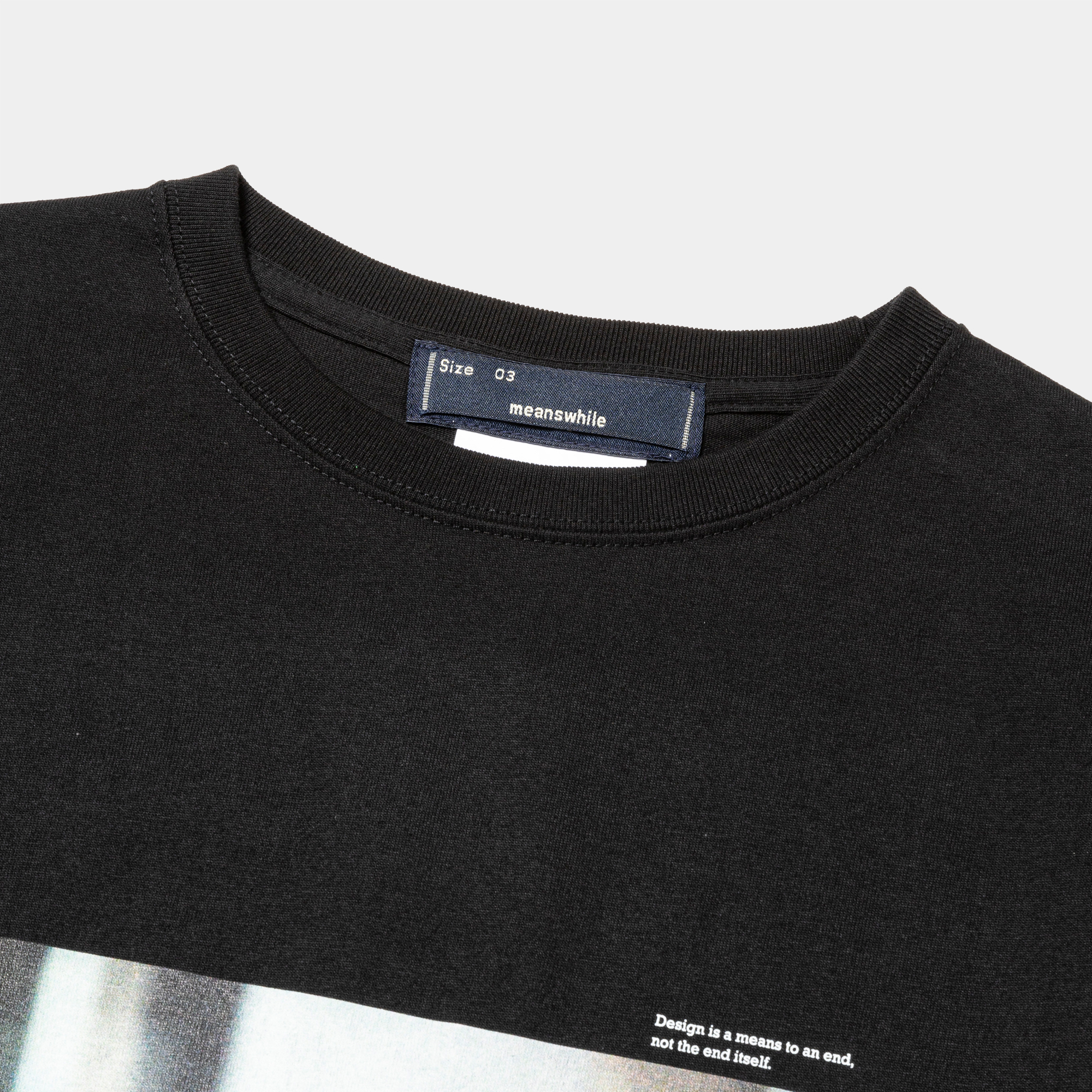 Abstract Photograph Tee/Off Black B