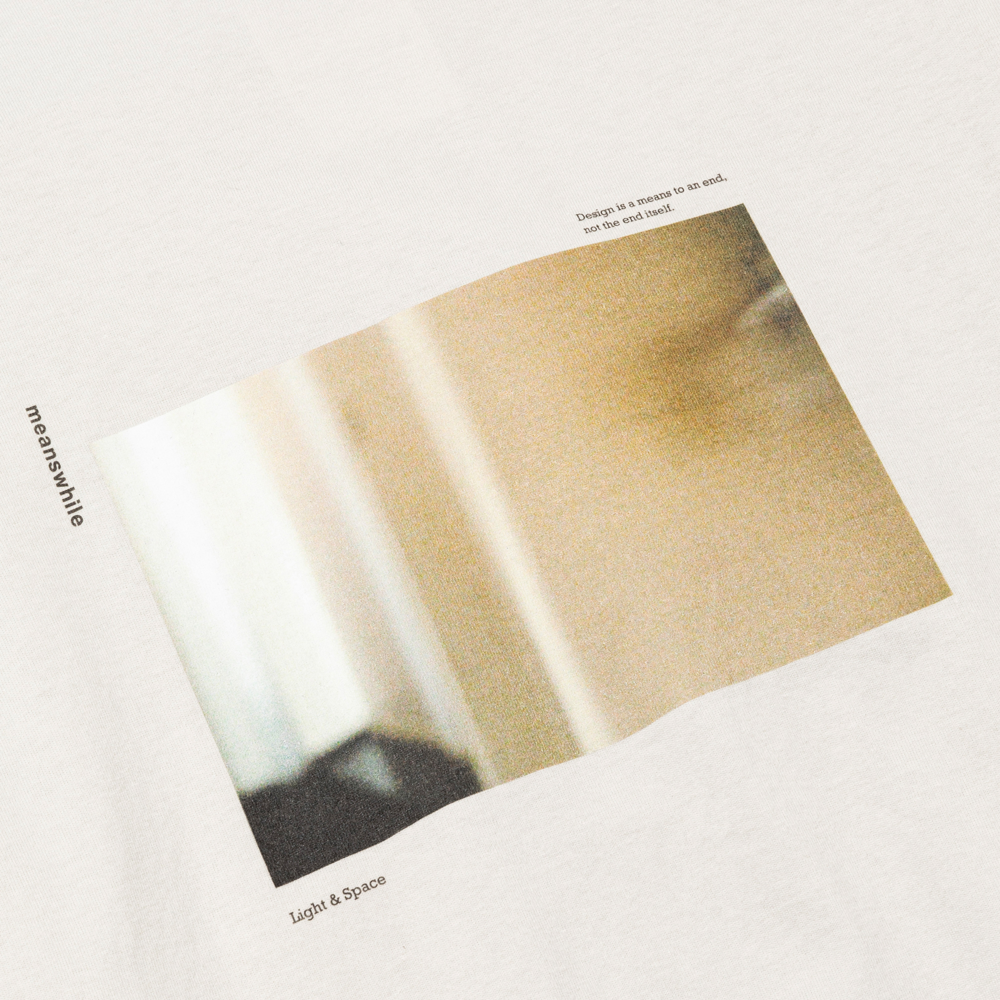 Abstract Photograph L/S Tee/Off White B