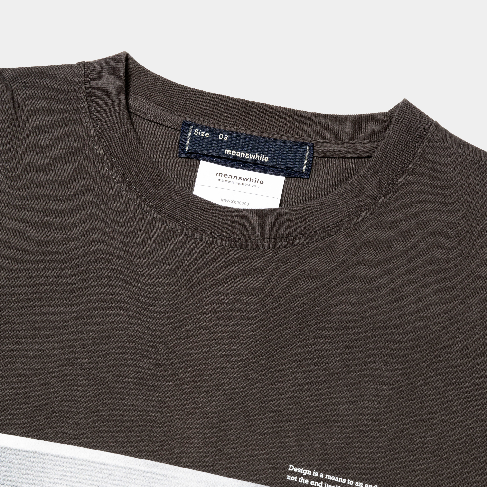 Abstract Photograph L/S Tee/Off Black A