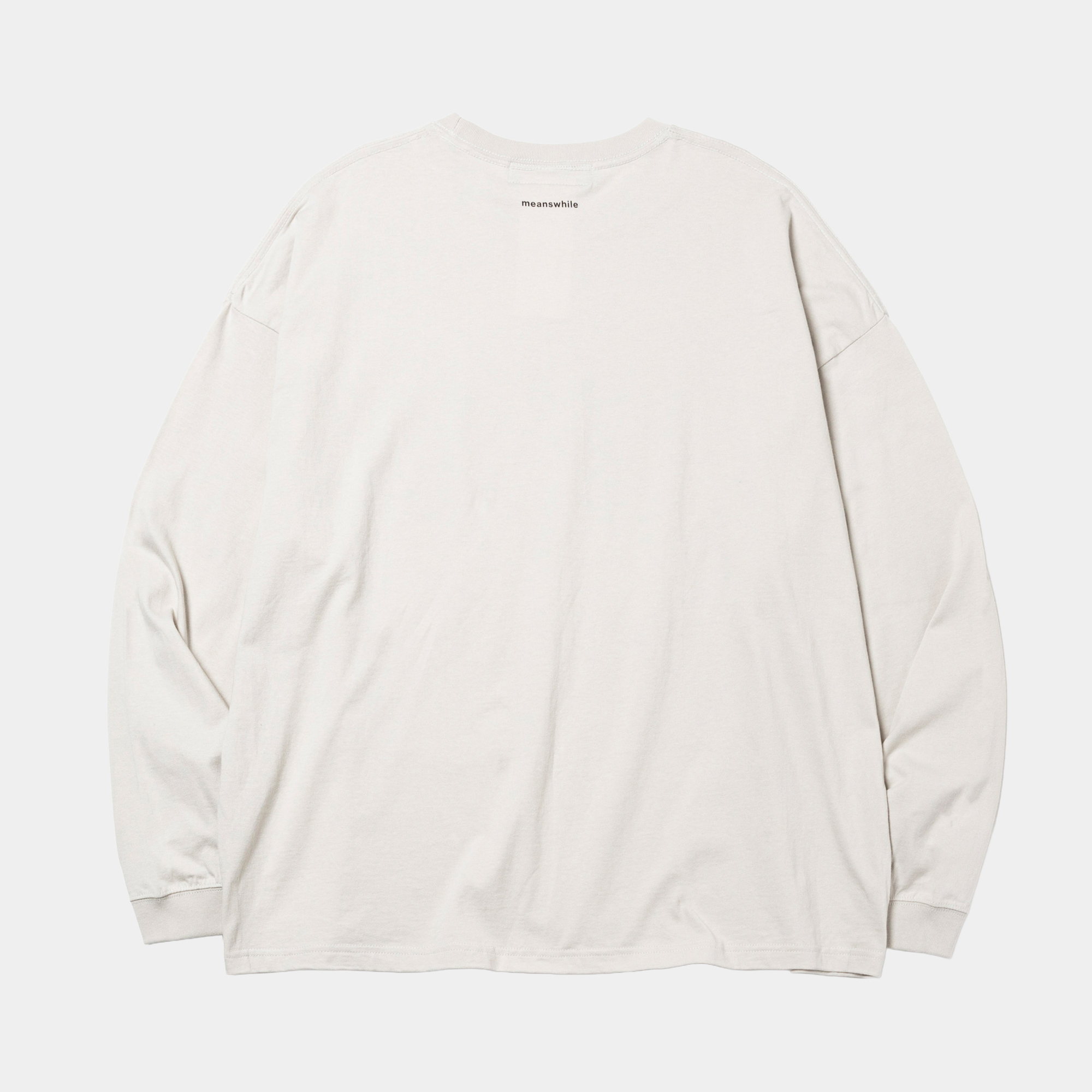 Abstract Photograph L/S Tee/Off White B