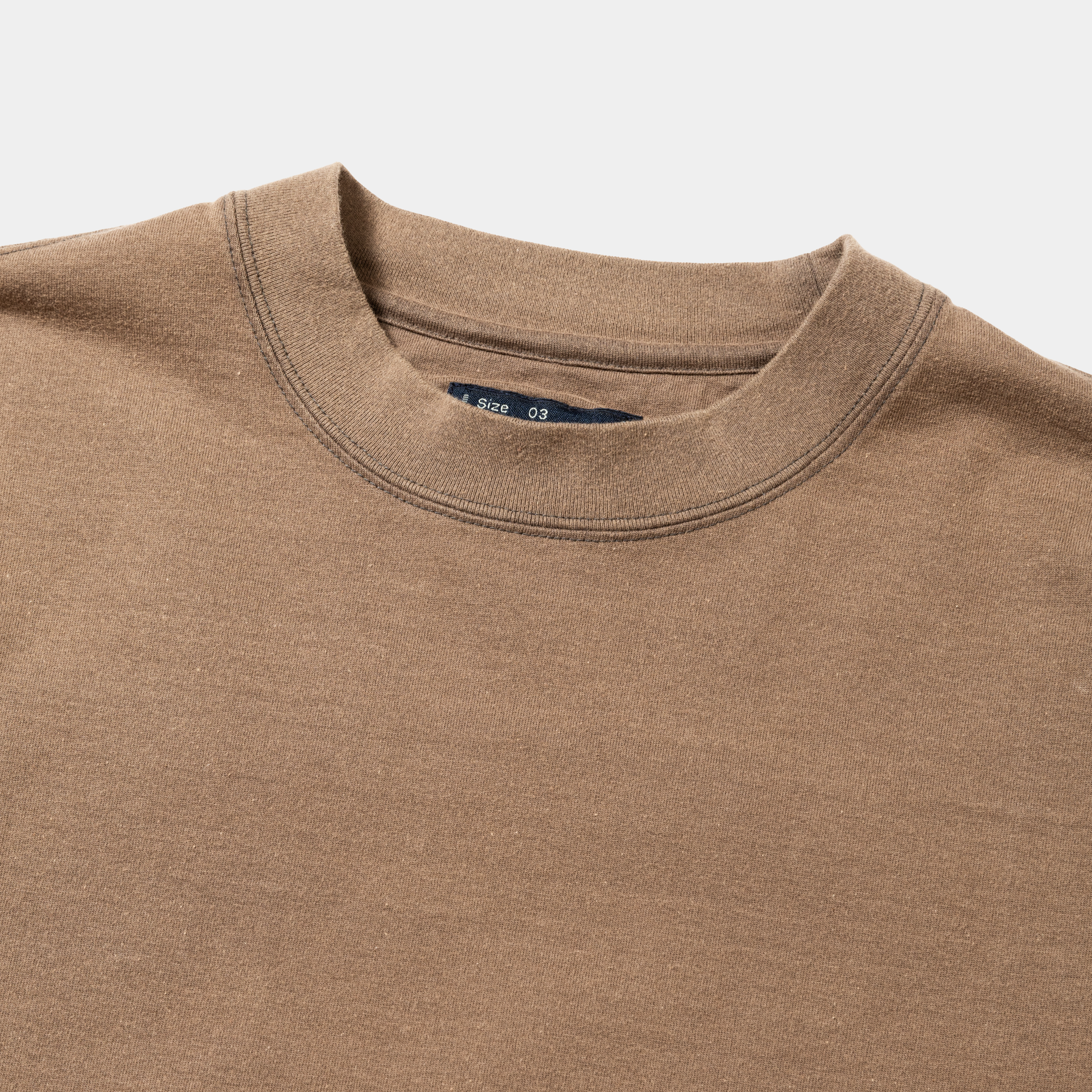 Fade Split Yoke Sleeve L/S Tee/Brown