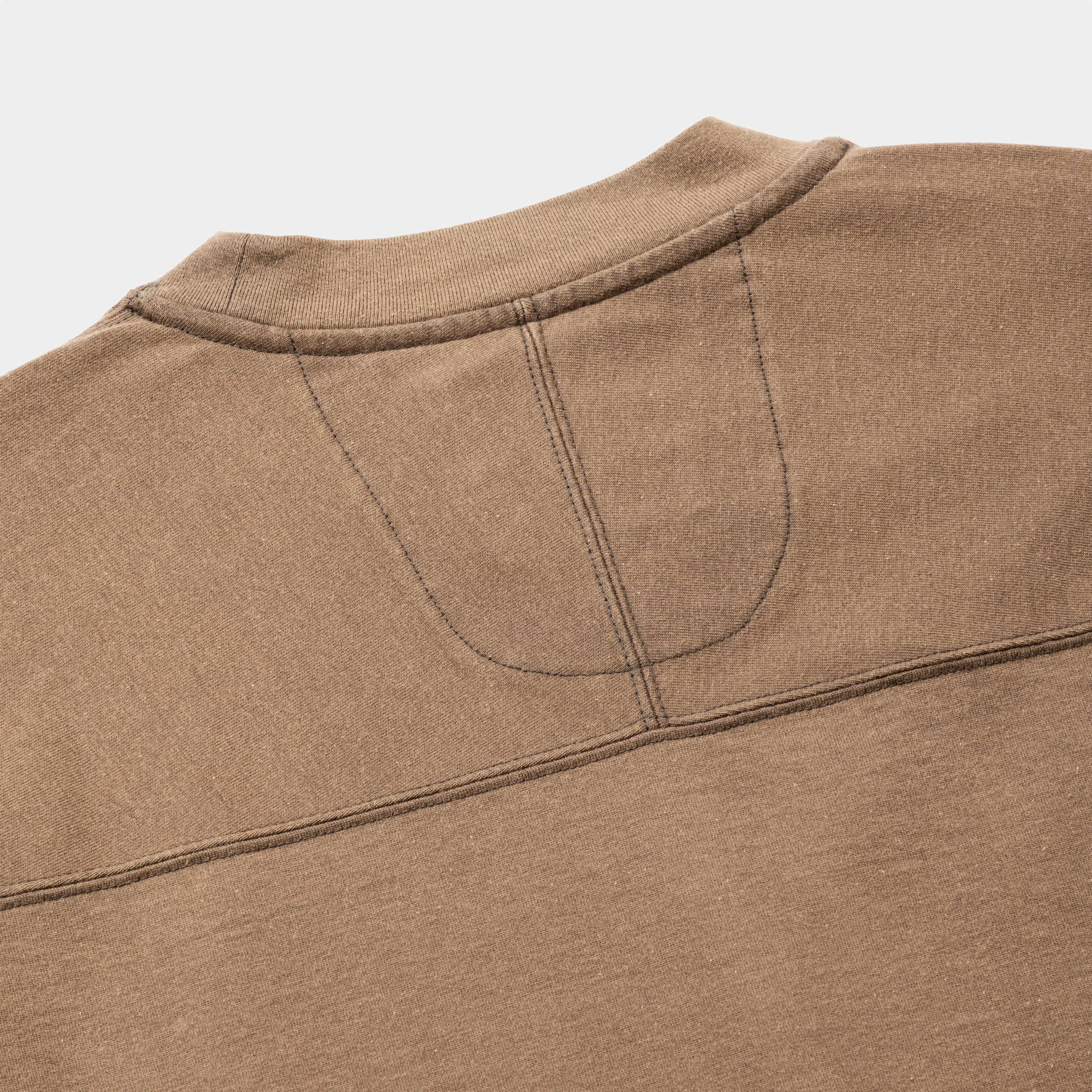 Fade Split Yoke Sleeve L/S Tee/Brown