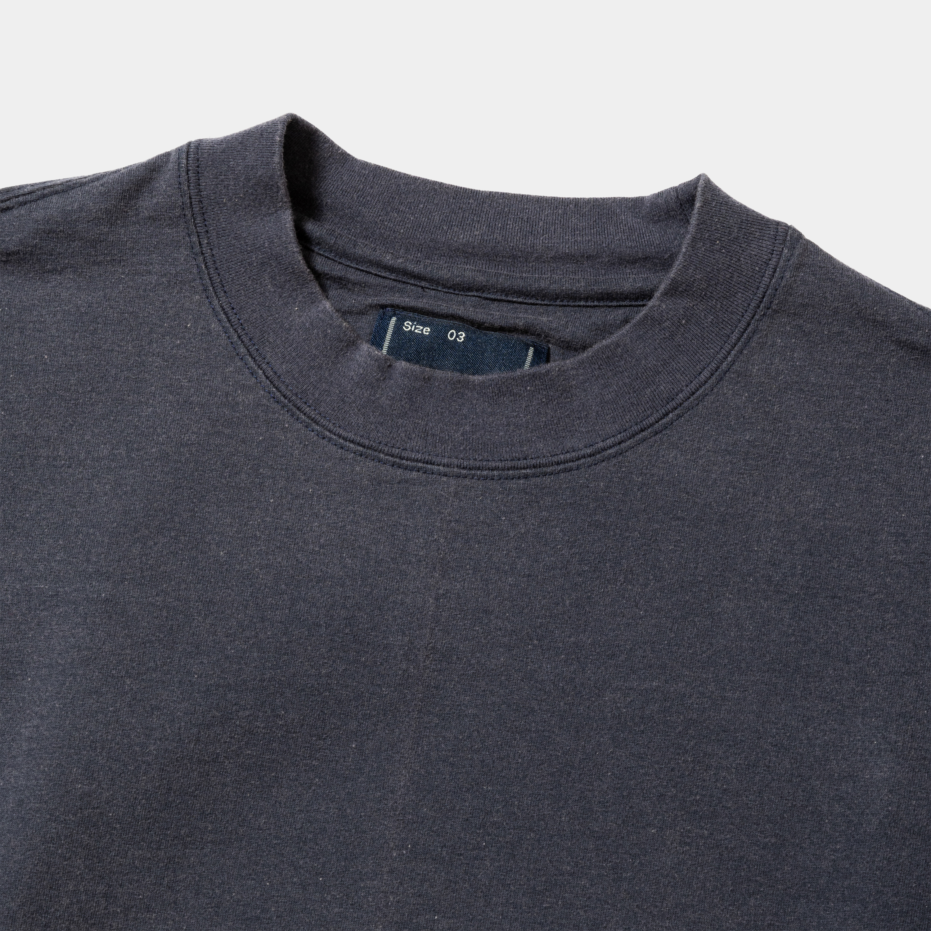 Fade Split Yoke Sleeve L/S Tee/Navy