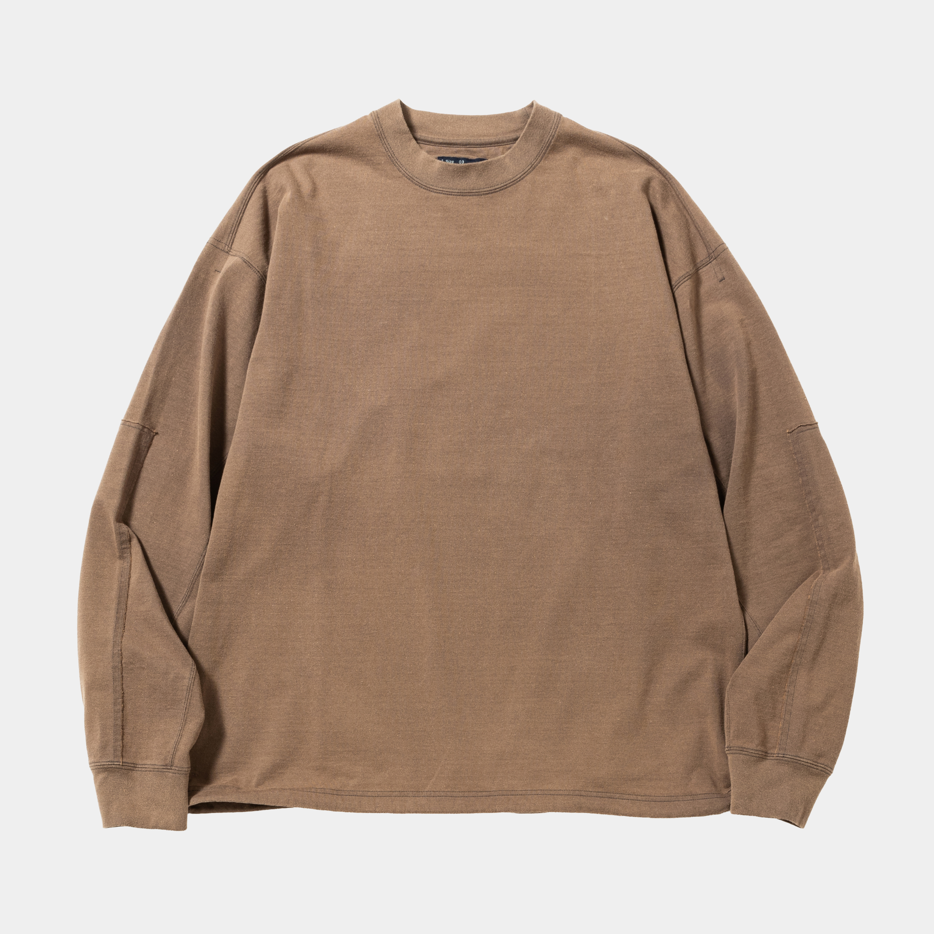 Fade Split Yoke Sleeve L/S Tee/Brown