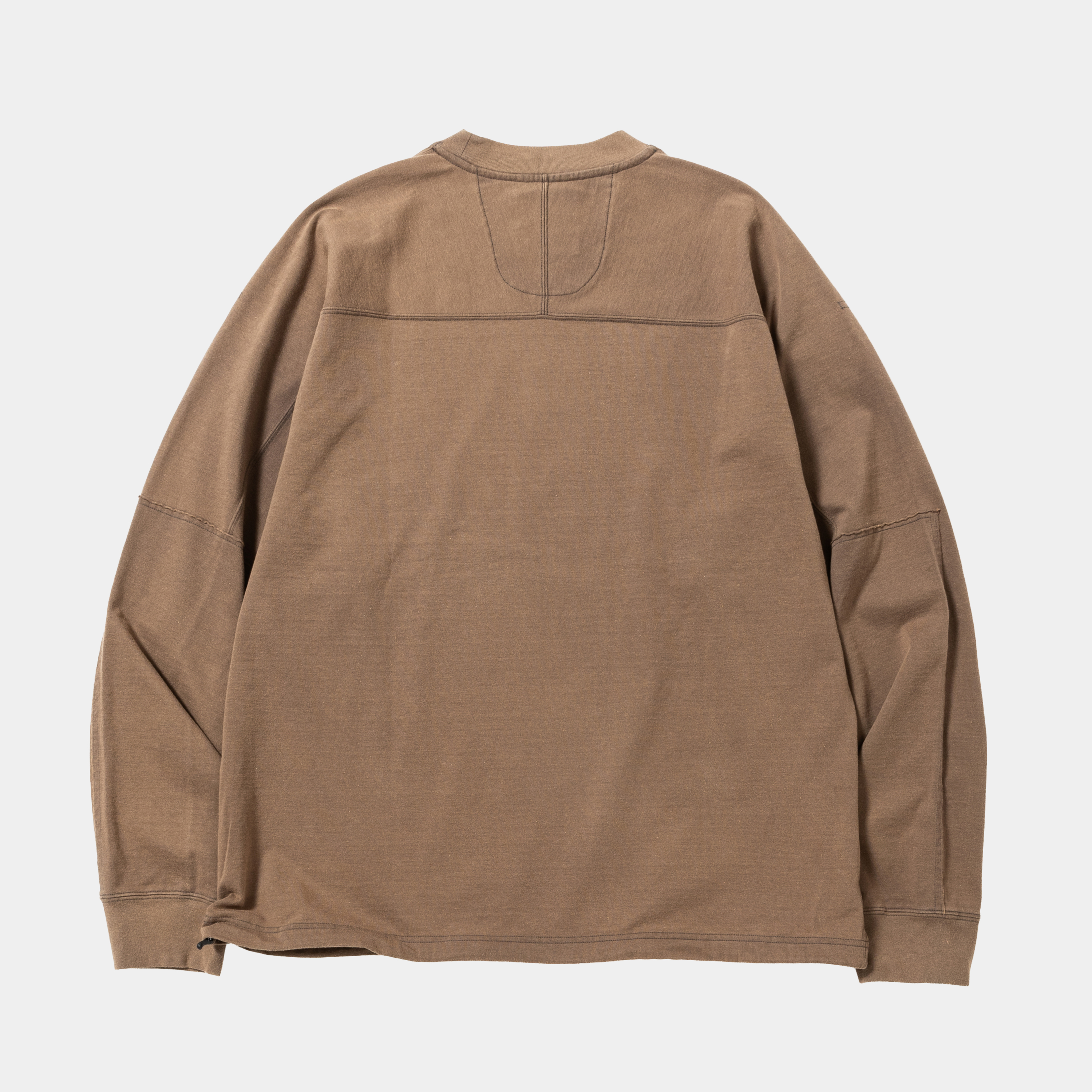 Fade Split Yoke Sleeve L/S Tee/Brown