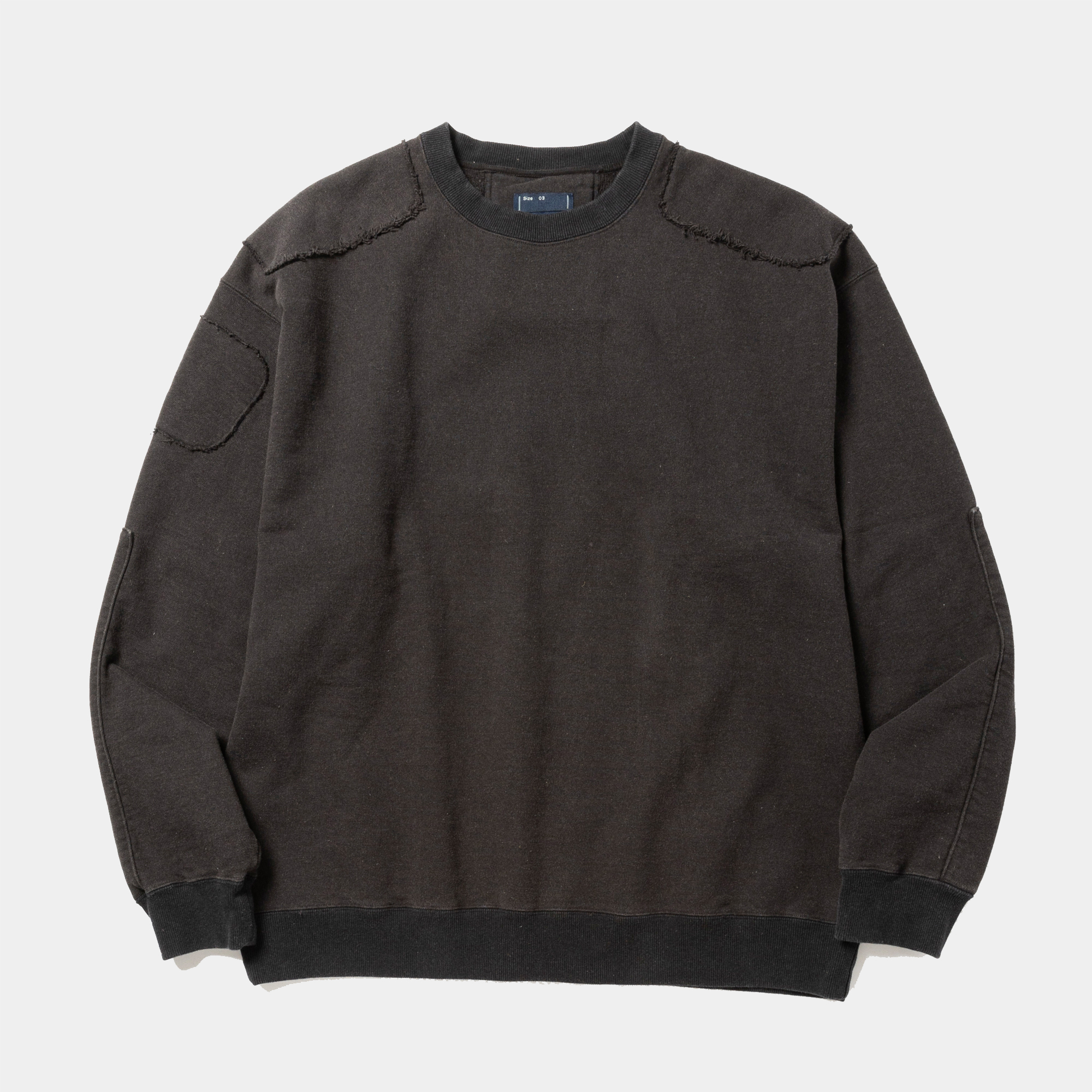 Fade Pad Sweatshirt/Off Black