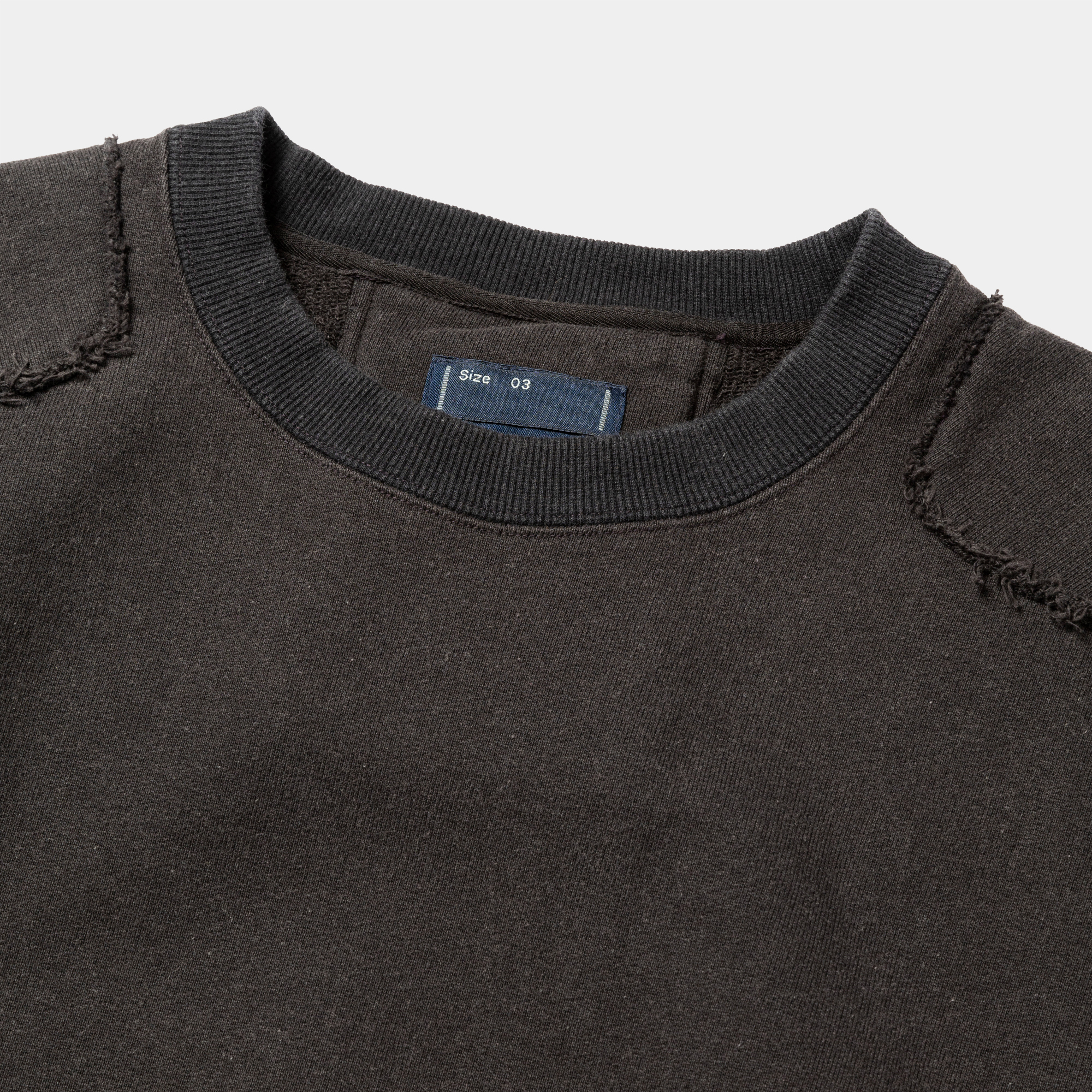 Fade Pad Sweatshirt/Off Black