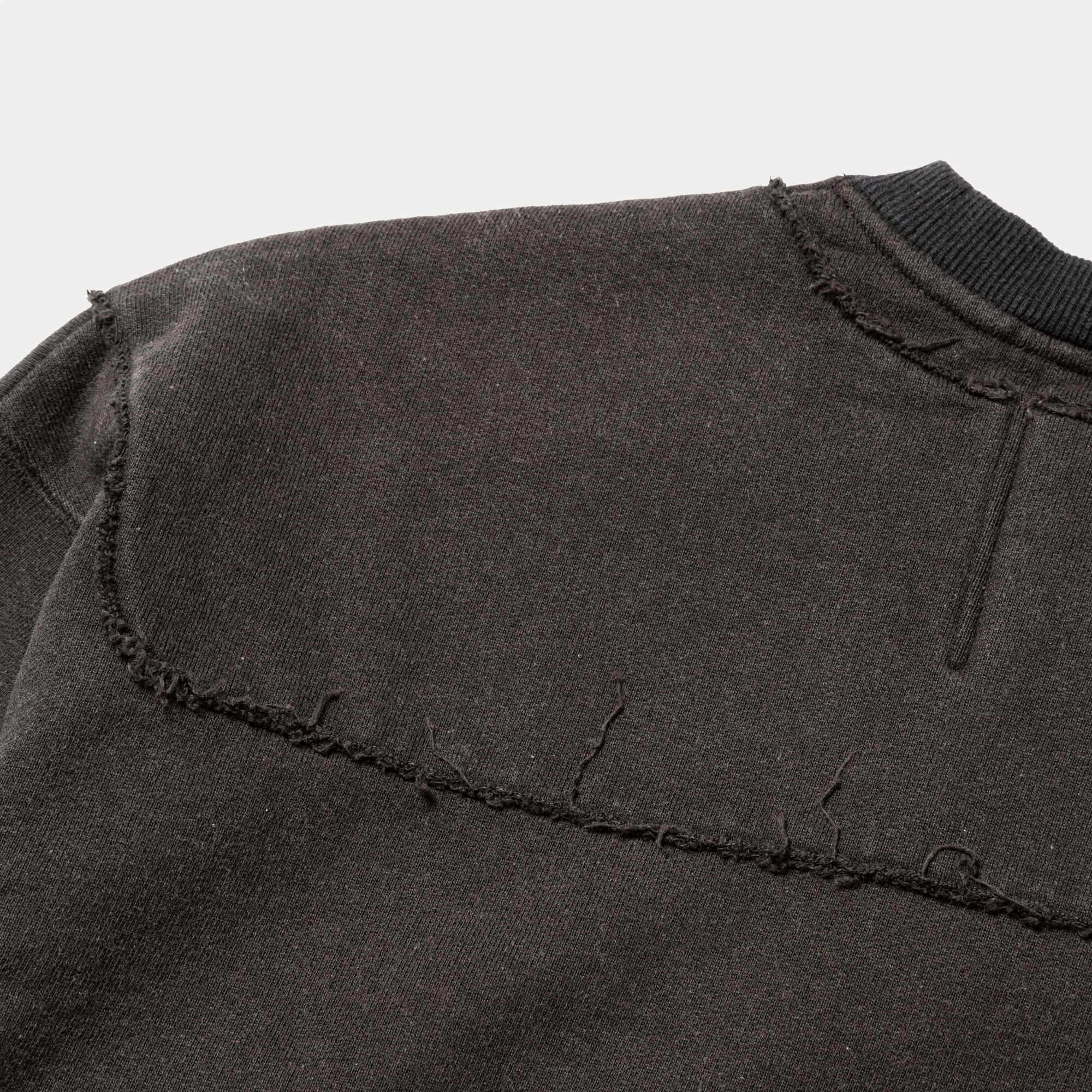 Fade Pad Sweatshirt/Off Black