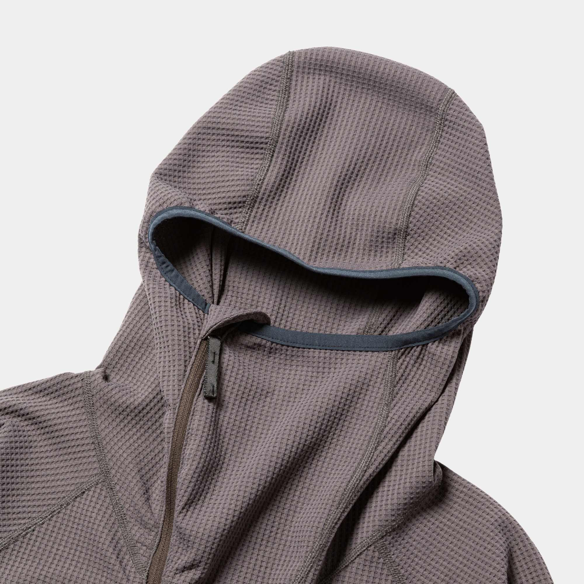 SOLOTEX Waffle Balaclava Hoodie/Charcoal