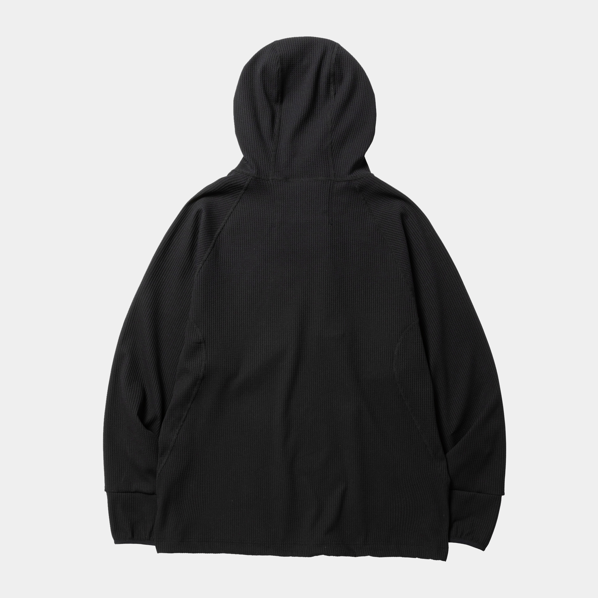 SOLOTEX Waffle Balaclava Hoodie/Off Black