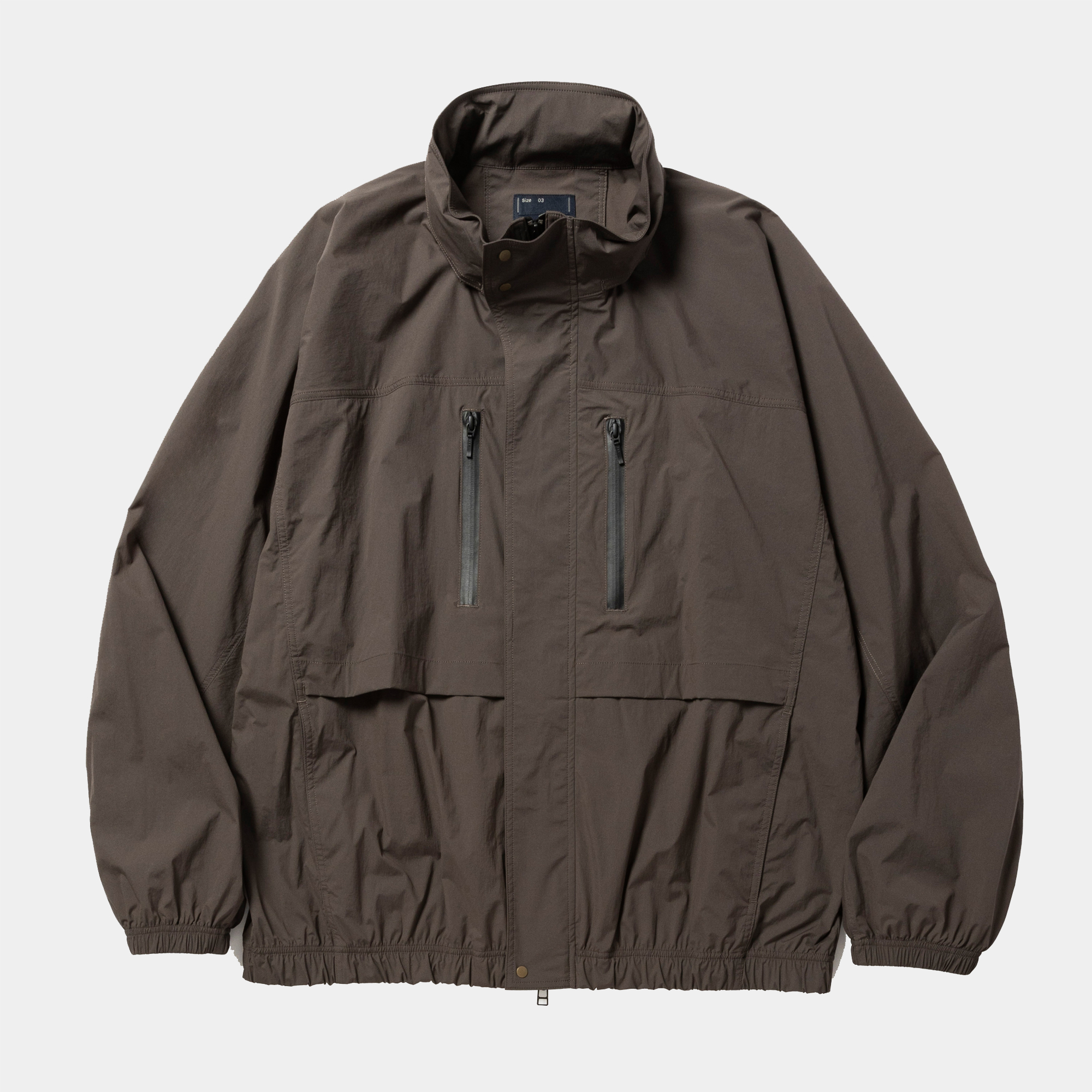 Crisp Nylon Wind JKT/Charcoal