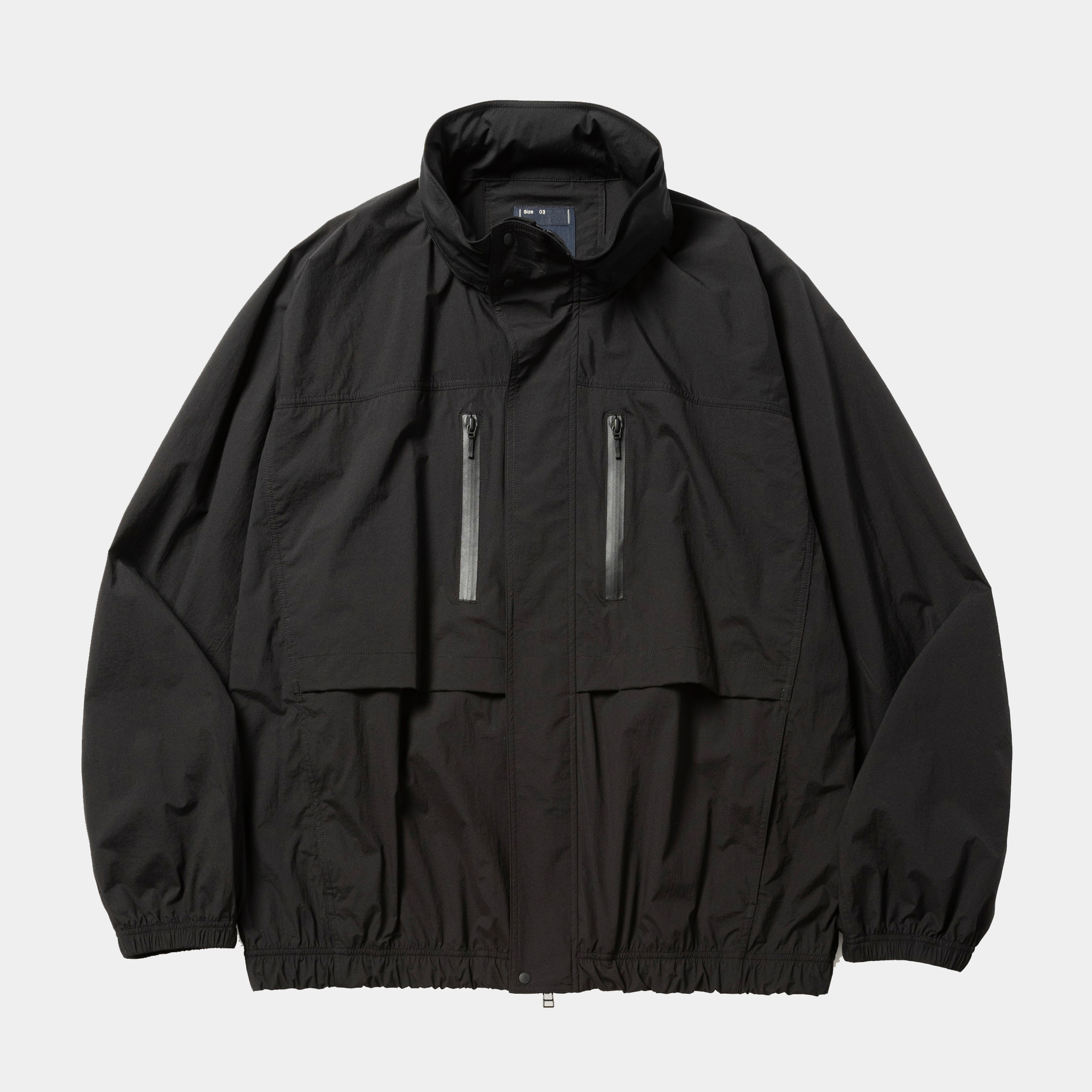Crisp Nylon Wind JKT/Off Black