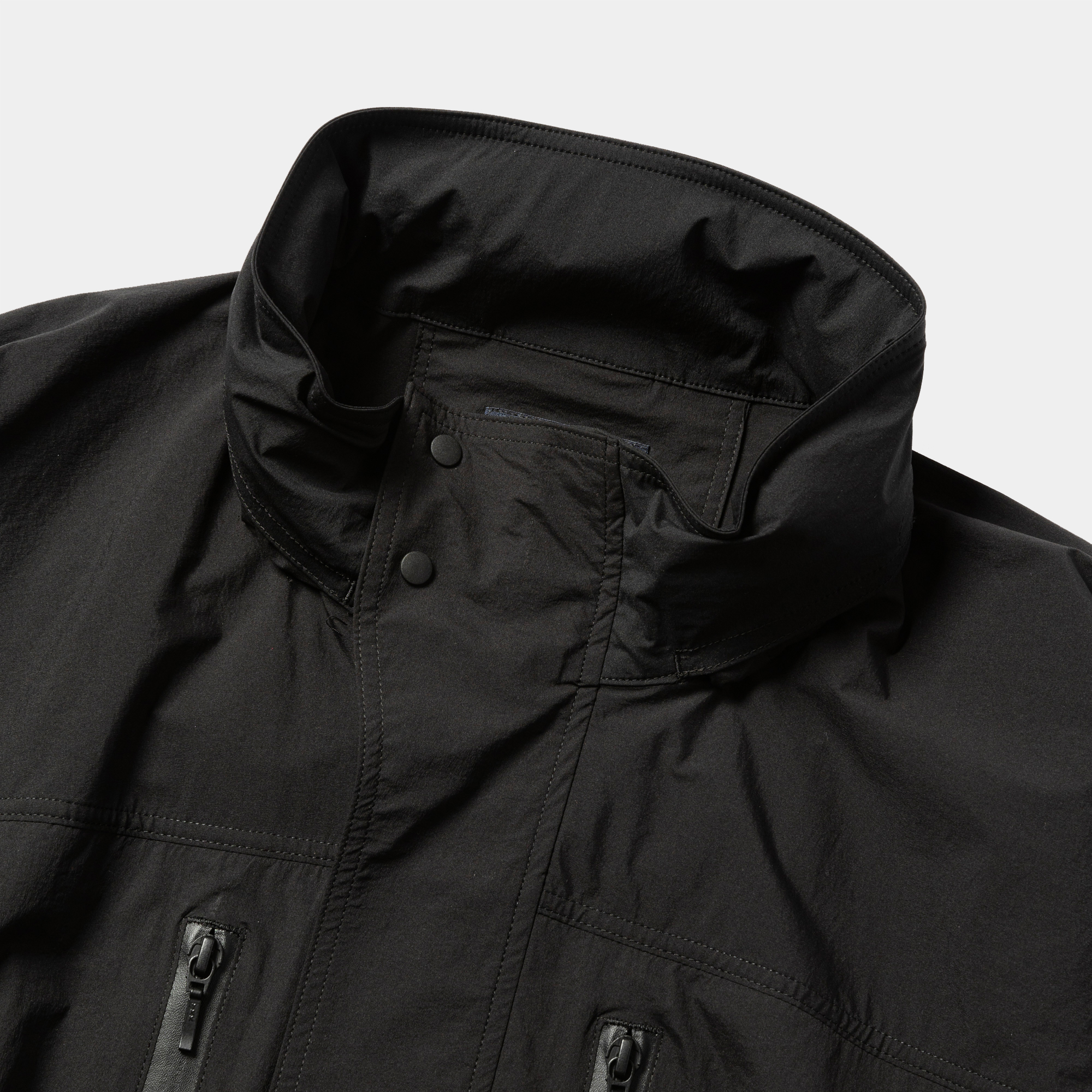Crisp Nylon Wind JKT/Off Black