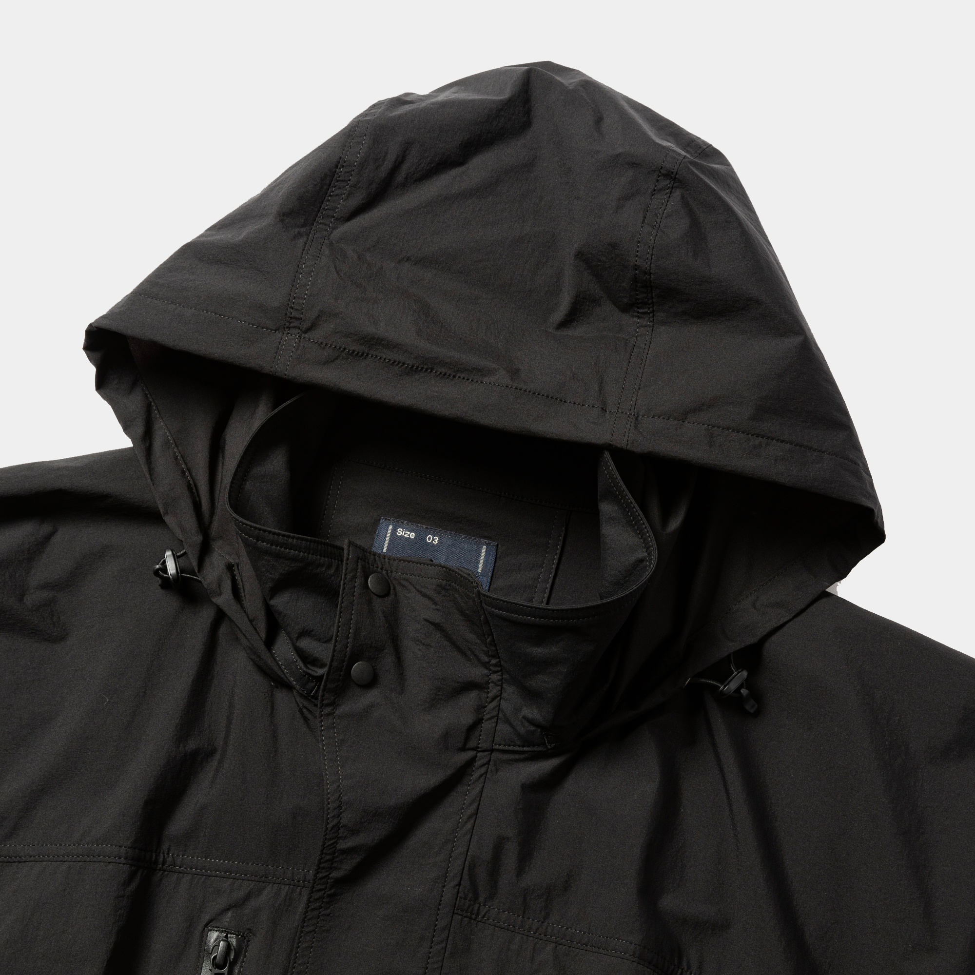 Crisp Nylon Wind JKT/Off Black
