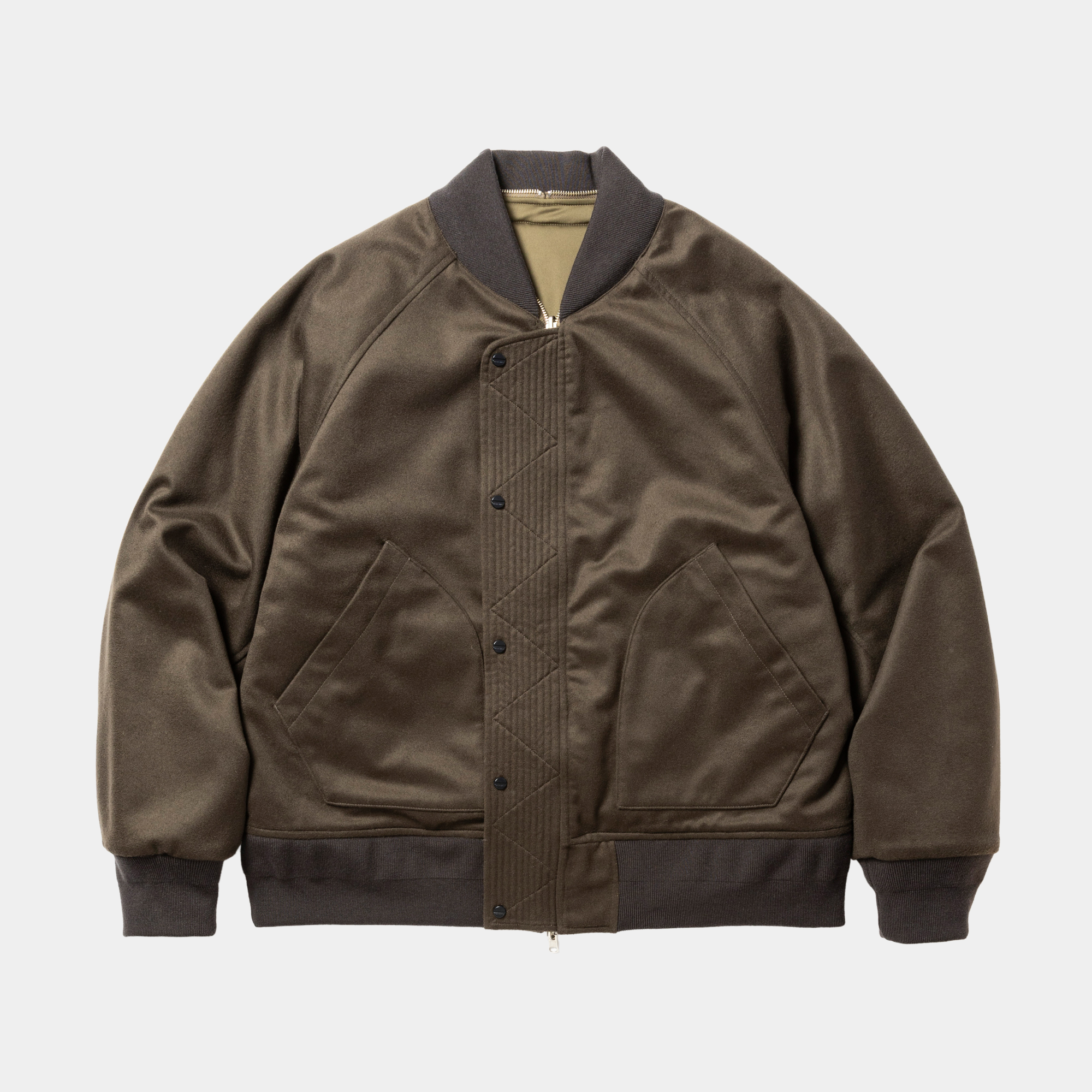 Nylon×Beaver Reversible MA1/Khaki