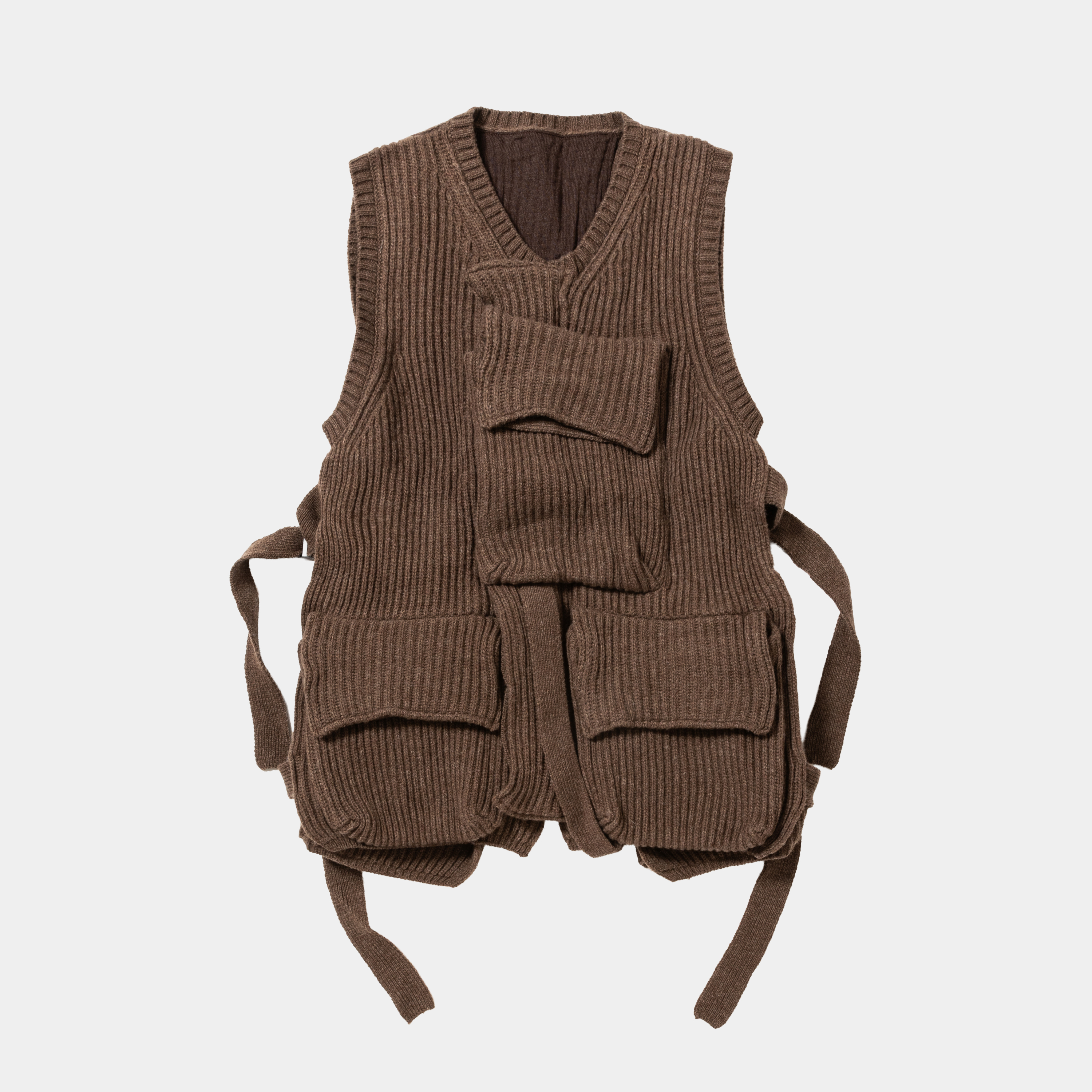 Body Armor Knit Vest/Brown