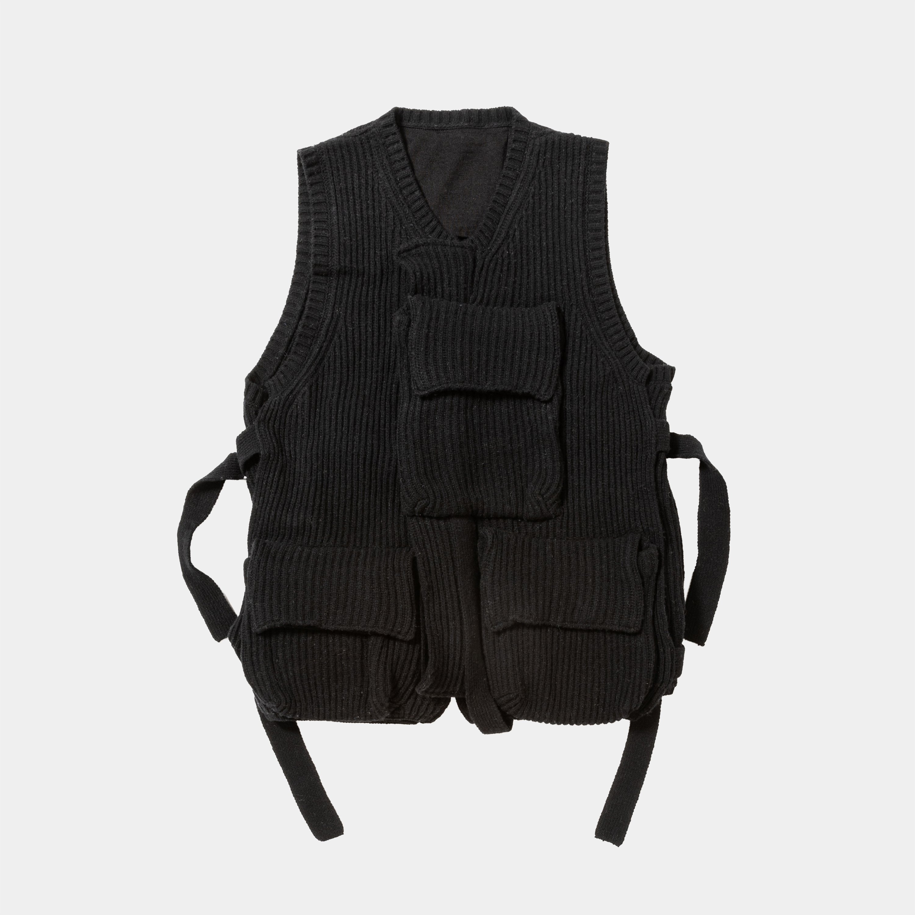 Body Armor Knit Vest/Off Black
