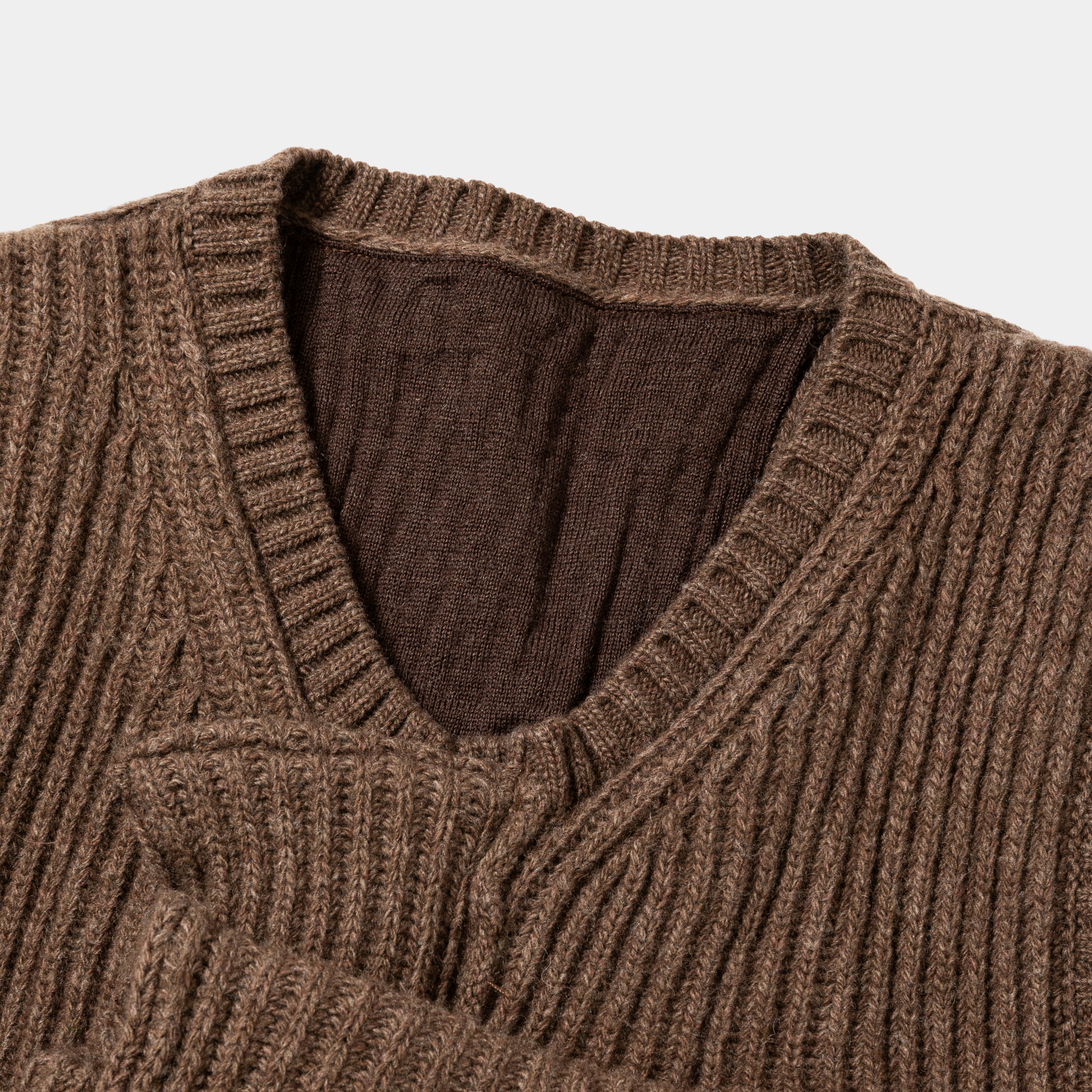 Body Armor Knit Vest/Brown