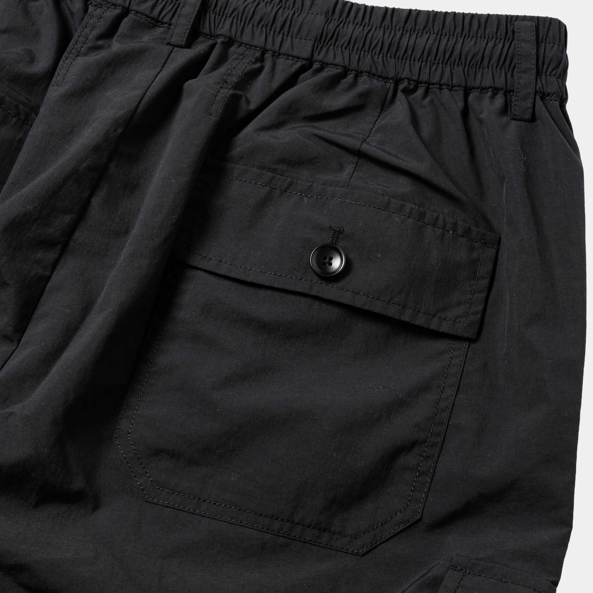 Nylon Easy Cargo Slacks/Off Black
