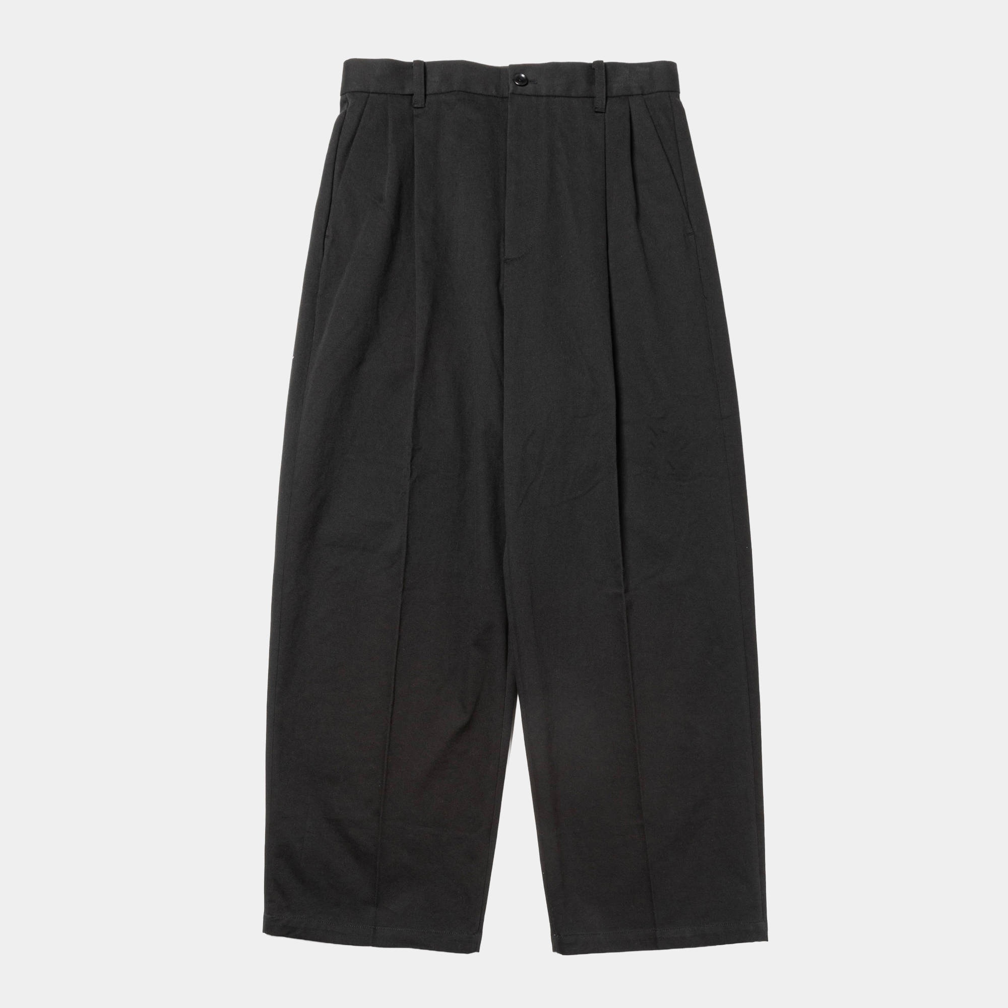 Dress Chino High-waist Slacks/Off Black