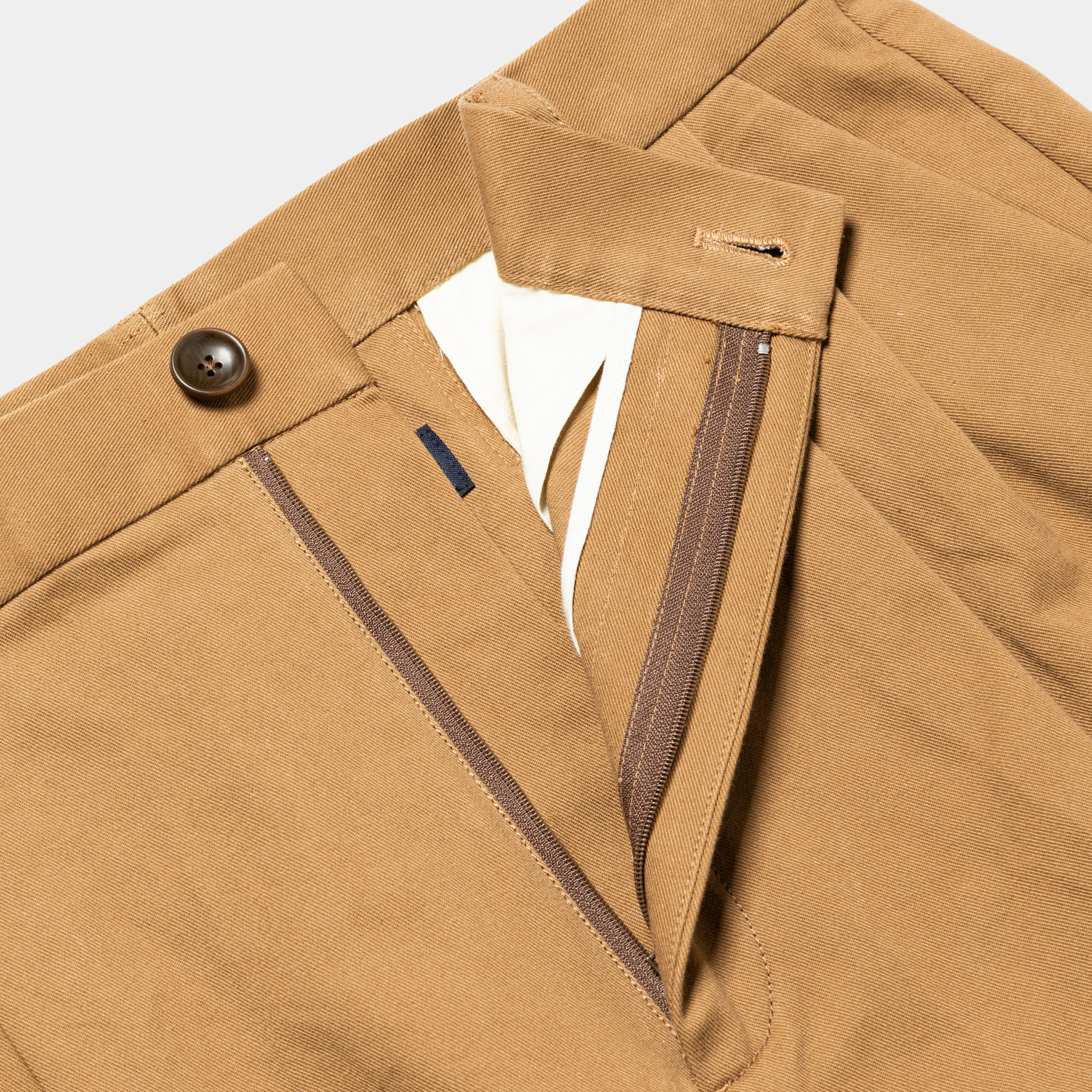 Dress Chino High-waist Slacks/Beige