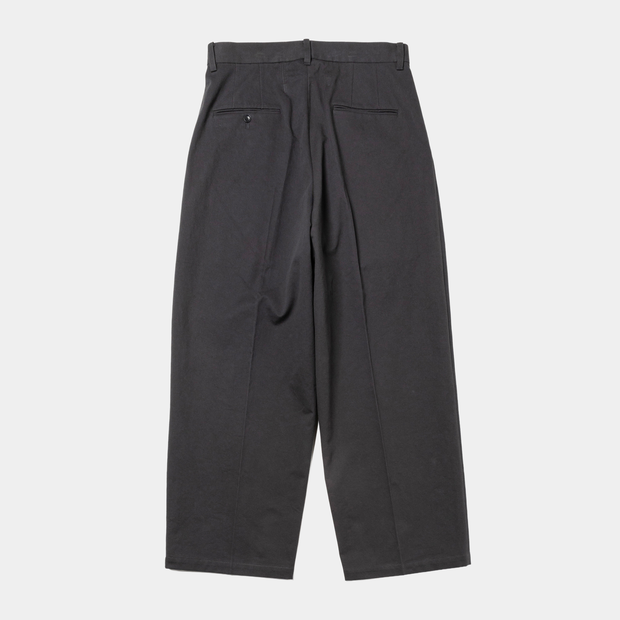 Dress Chino High-waist Slacks/Charcoal