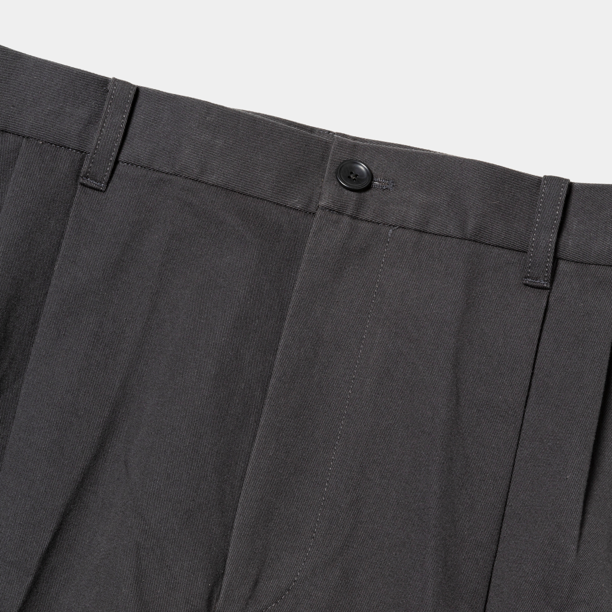 Dress Chino High-waist Slacks/Charcoal