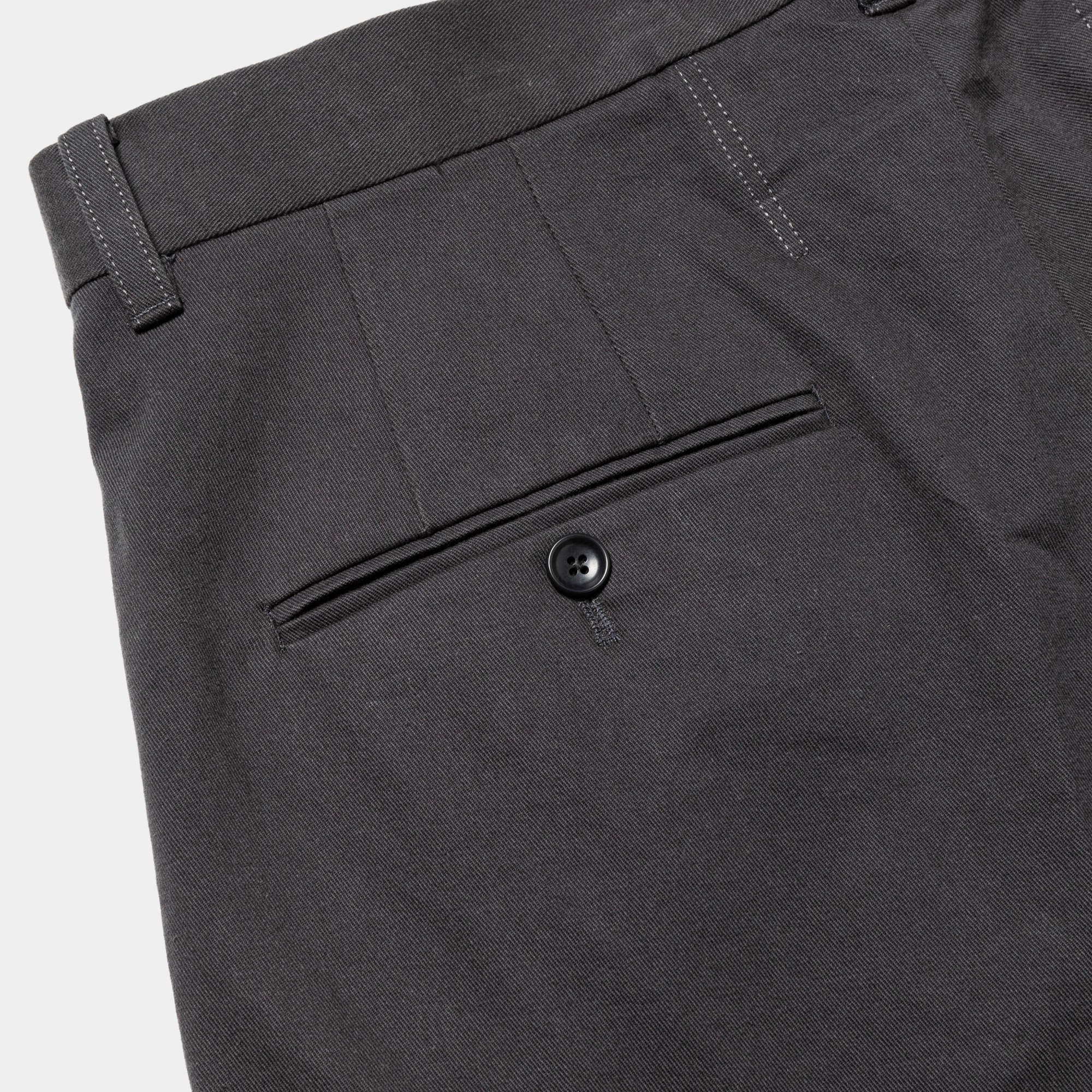 Dress Chino High-waist Slacks/Charcoal