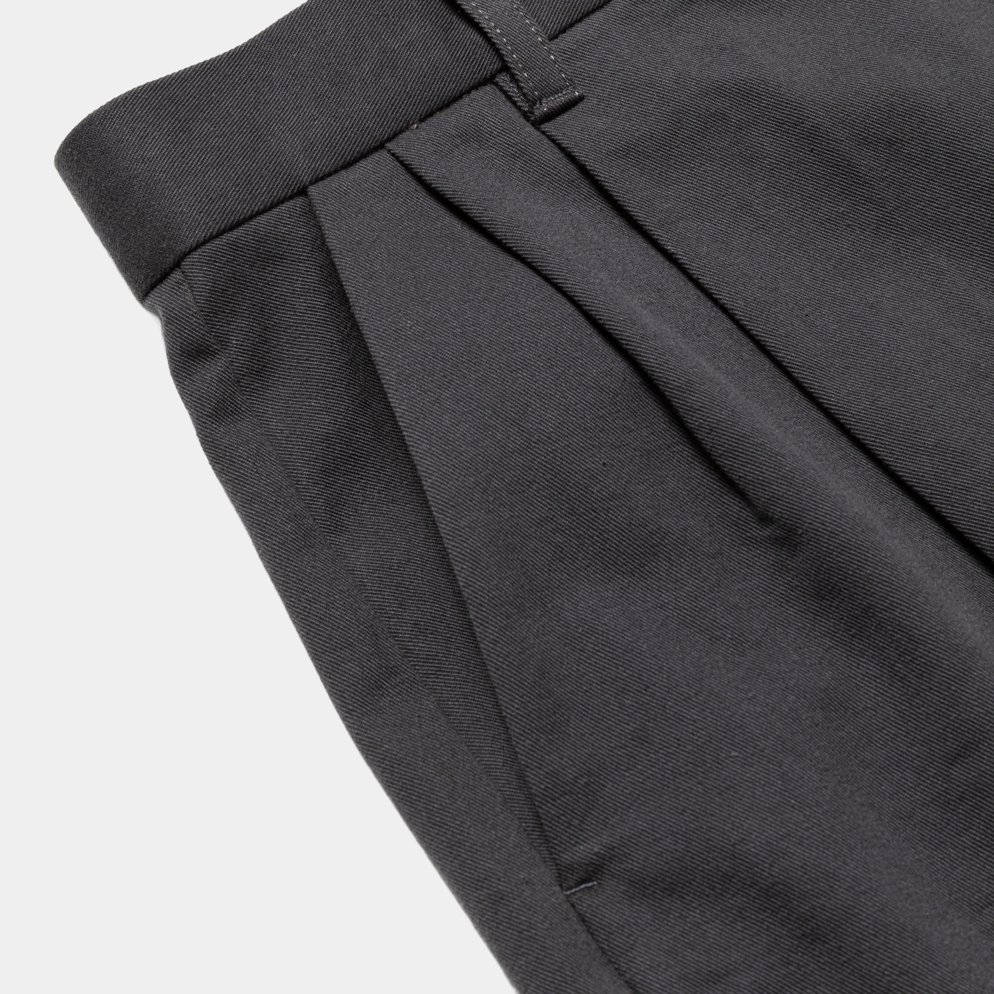 Dress Chino High-waist Slacks/Charcoal