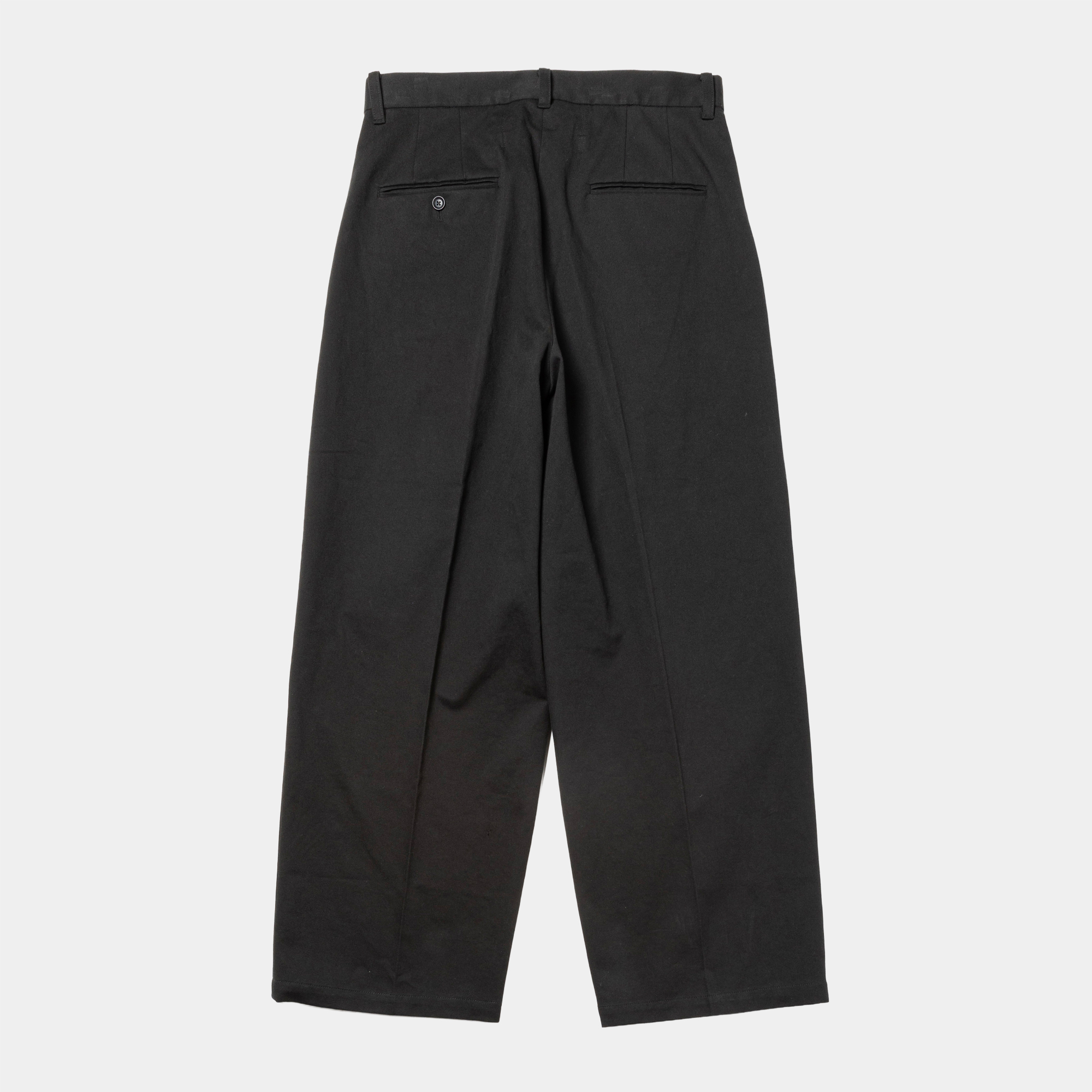 Dress Chino High-waist Slacks/Off Black