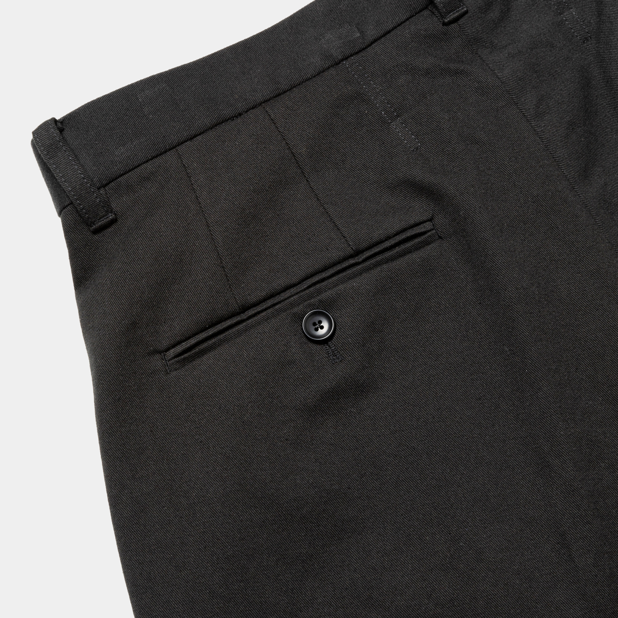 Dress Chino High-waist Slacks/Off Black