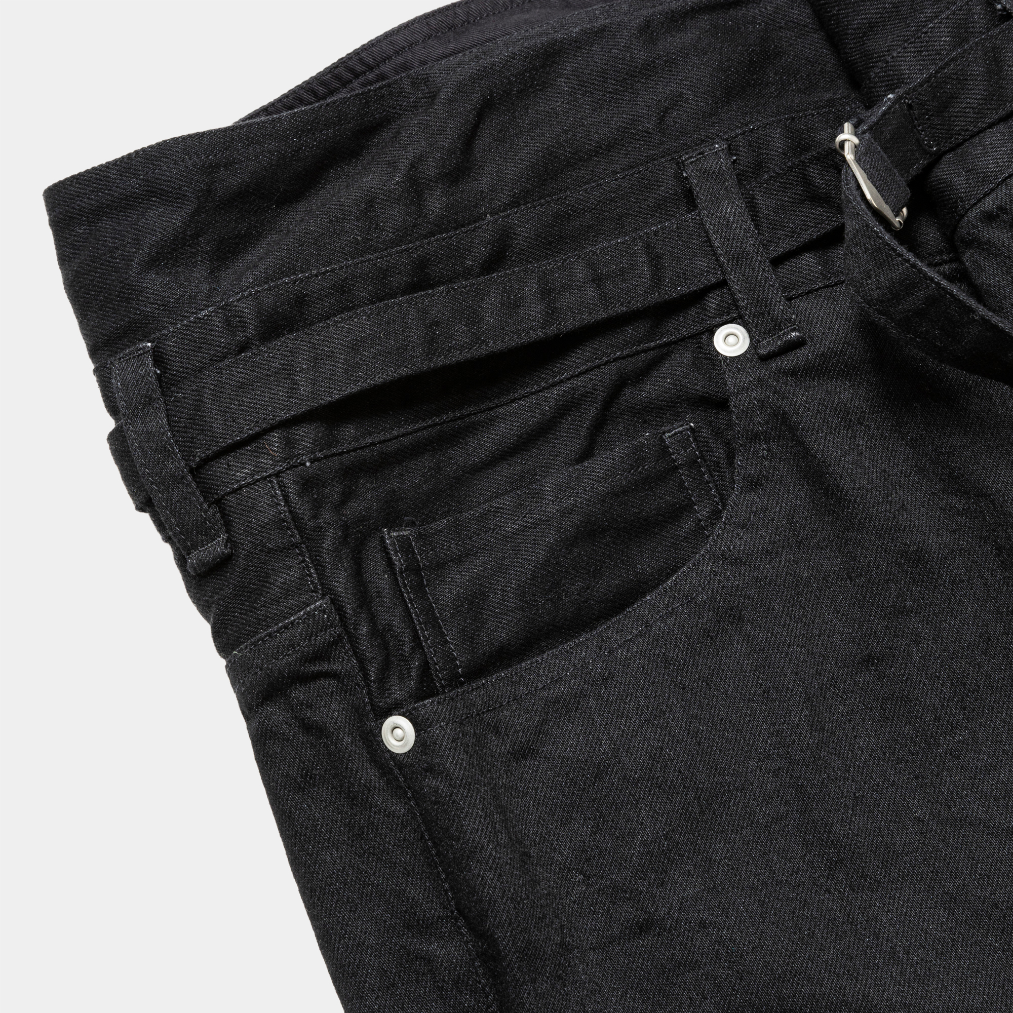 Fade Denim Wrap PT “Wide”/Off Black