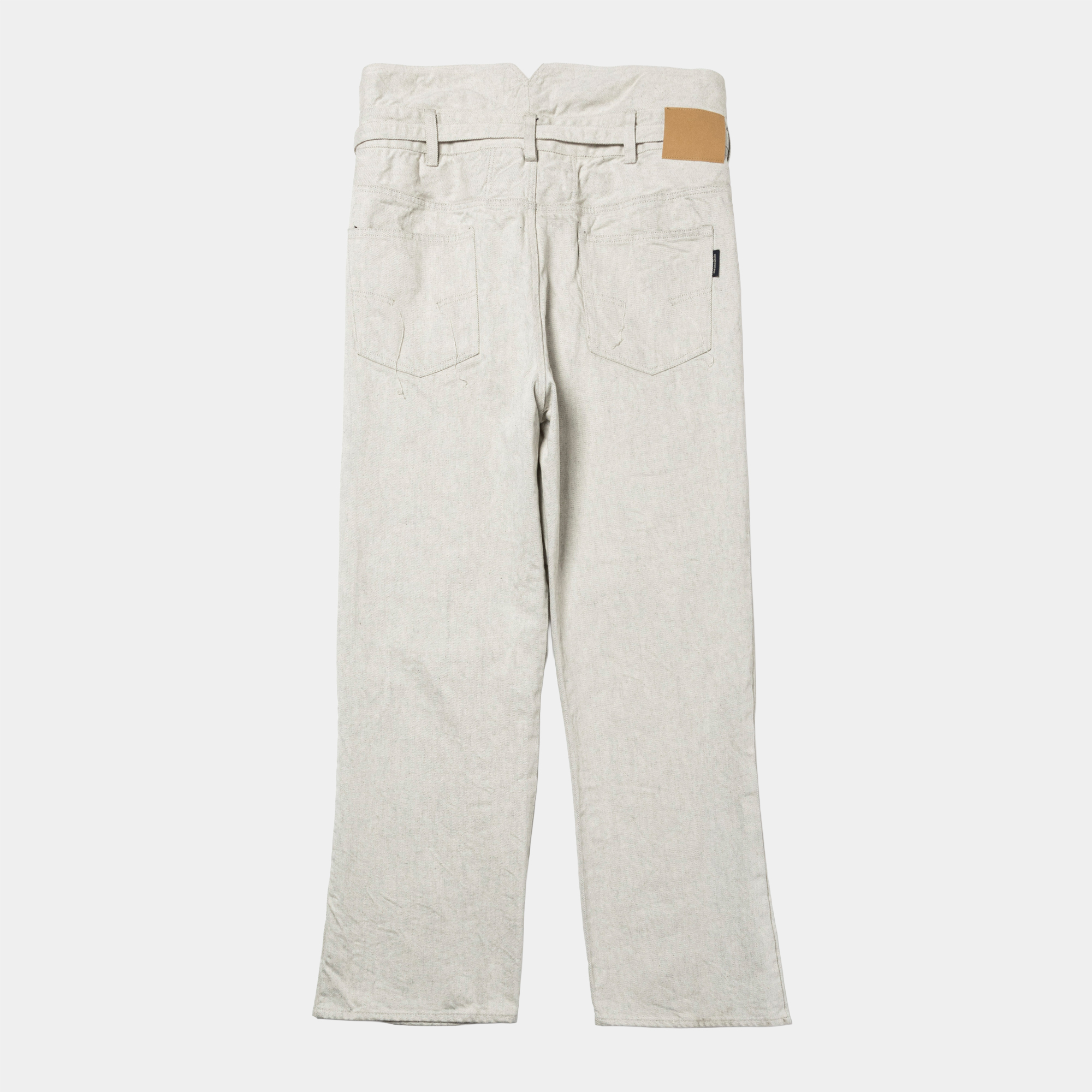 Fade Denim Wrap PT “Flare”/Off White