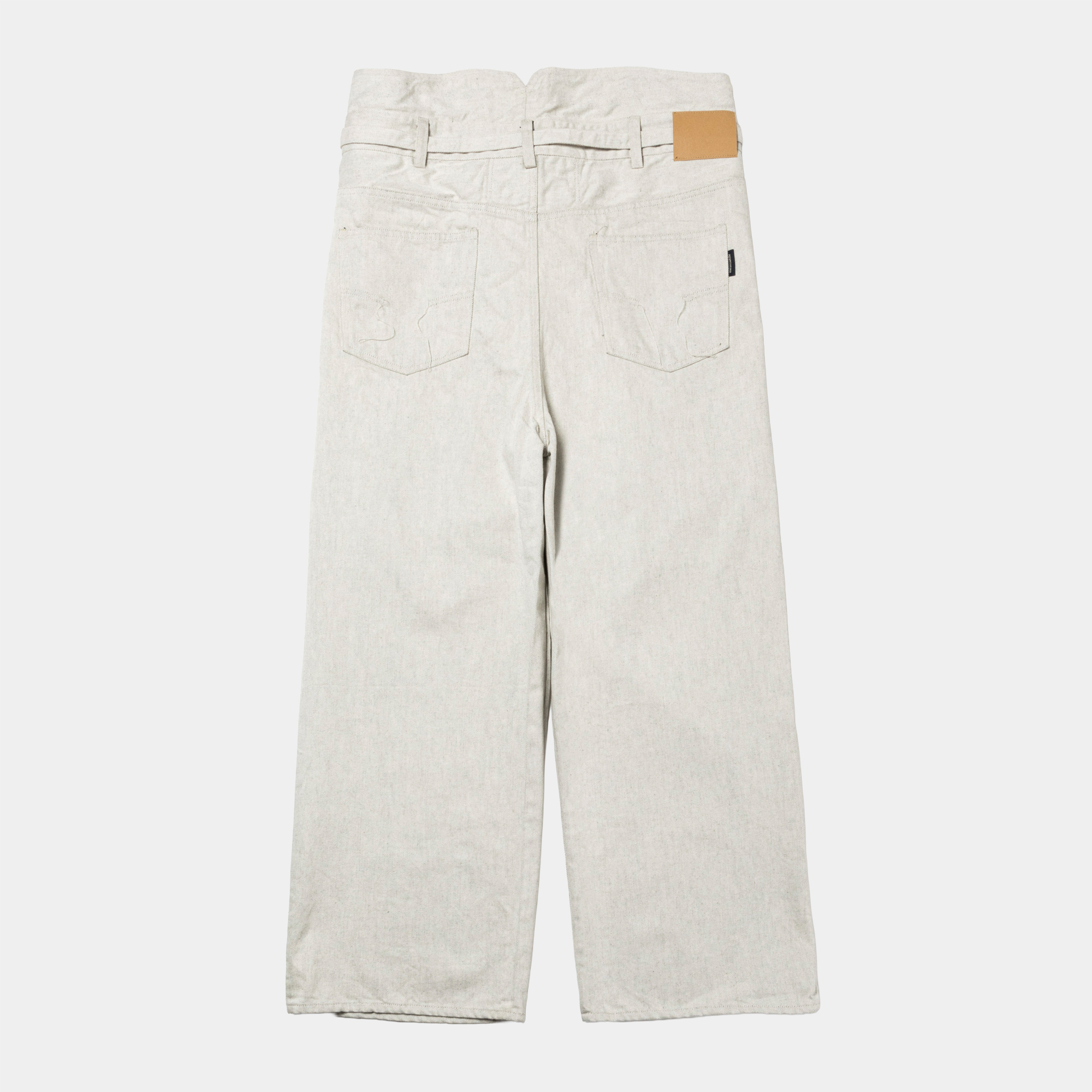 Fade Denim Wrap PT “Wide”/Off White