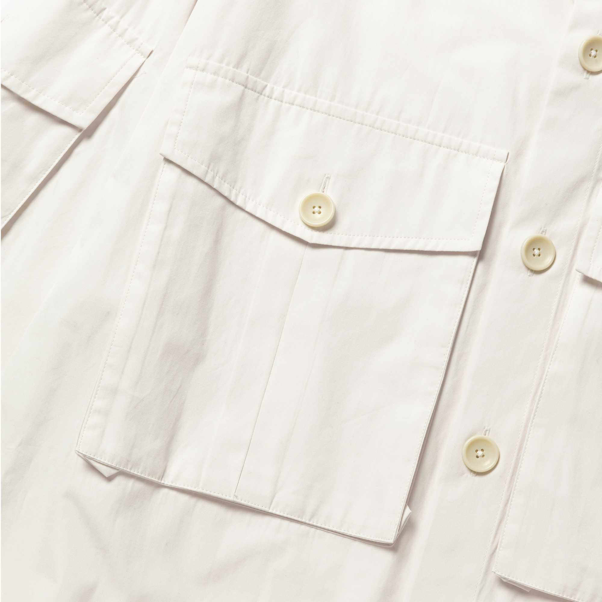 Trinity Chambray Safari Short SH/RGB White