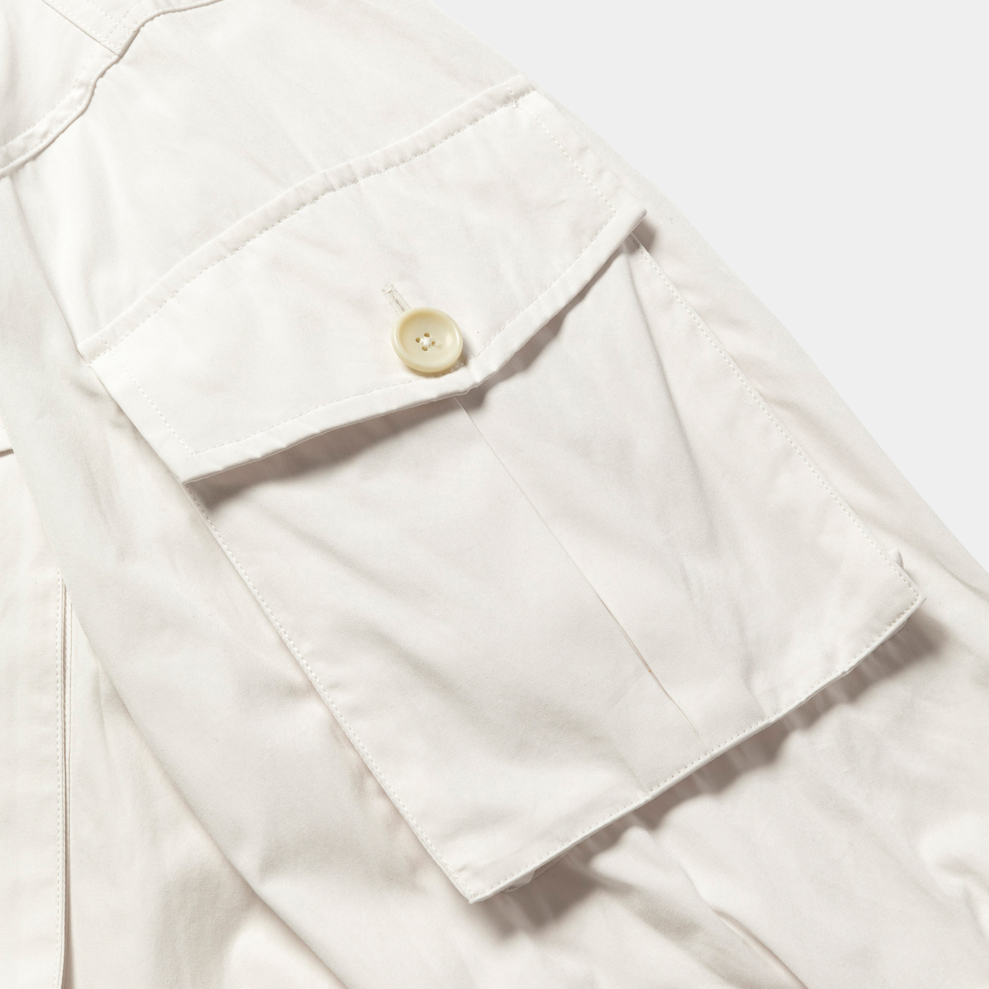 Trinity Chambray Safari Short SH/RGB White